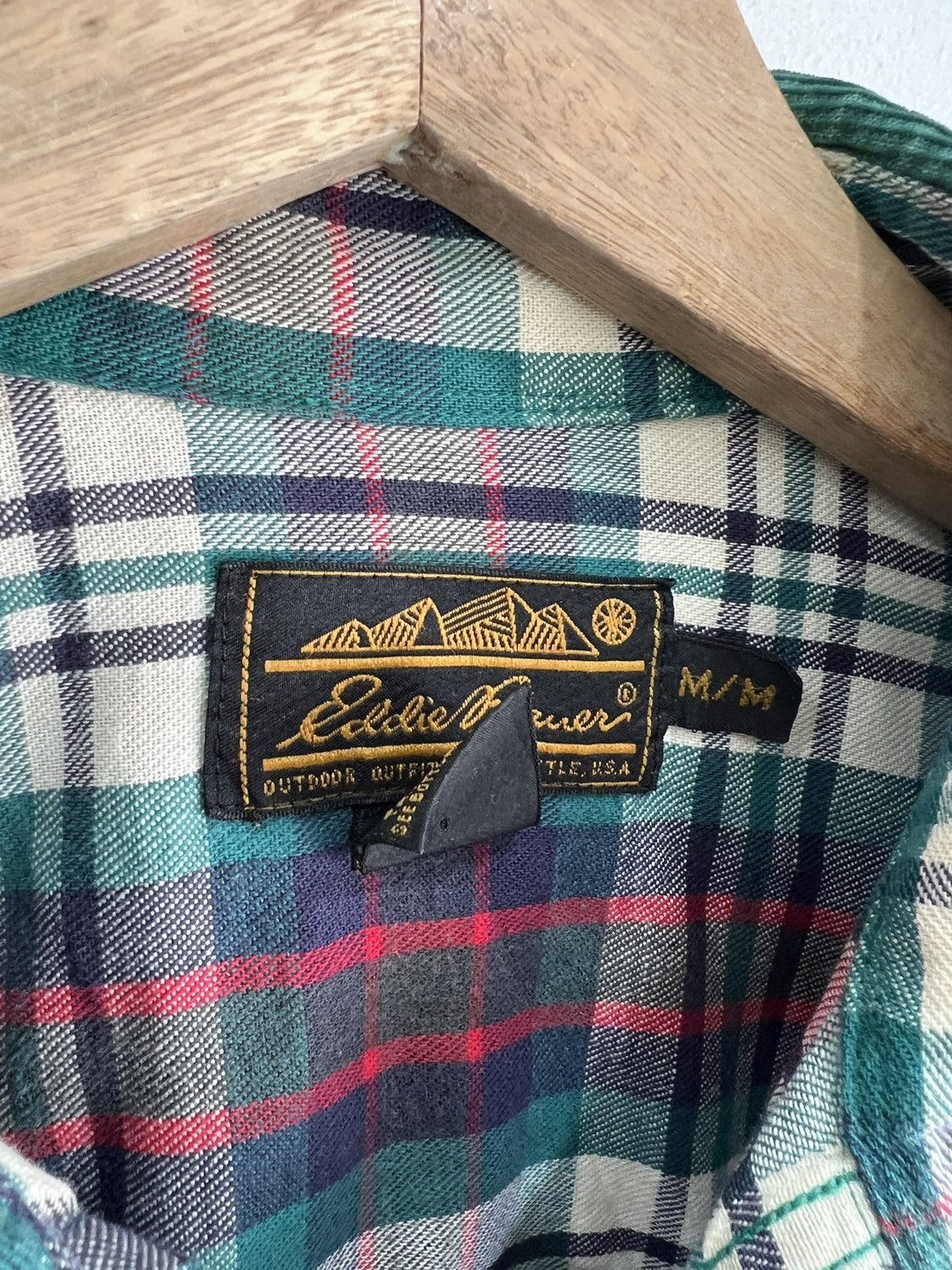 Eddie Bauer Vintage Eddie Bauer Plaid Flannel Button Up Shirt corduroy Size US M / EU 48-50 / 2 - 3 Thumbnail