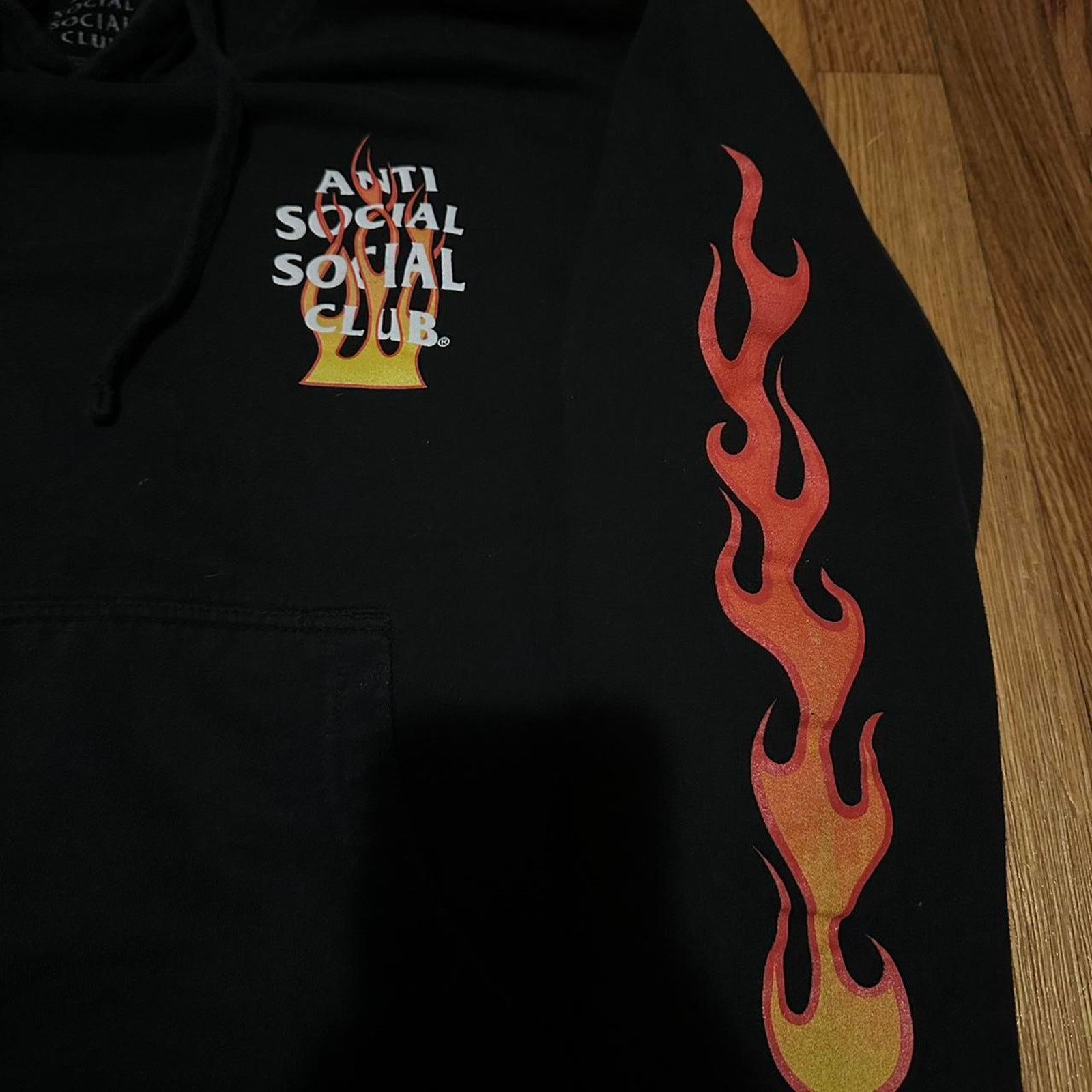 Anti Social Social Club Anti Social Social Club Flame Sleeve and Logo Hoodie size S Size US S / EU 44-46 / 1 - 4 Thumbnail