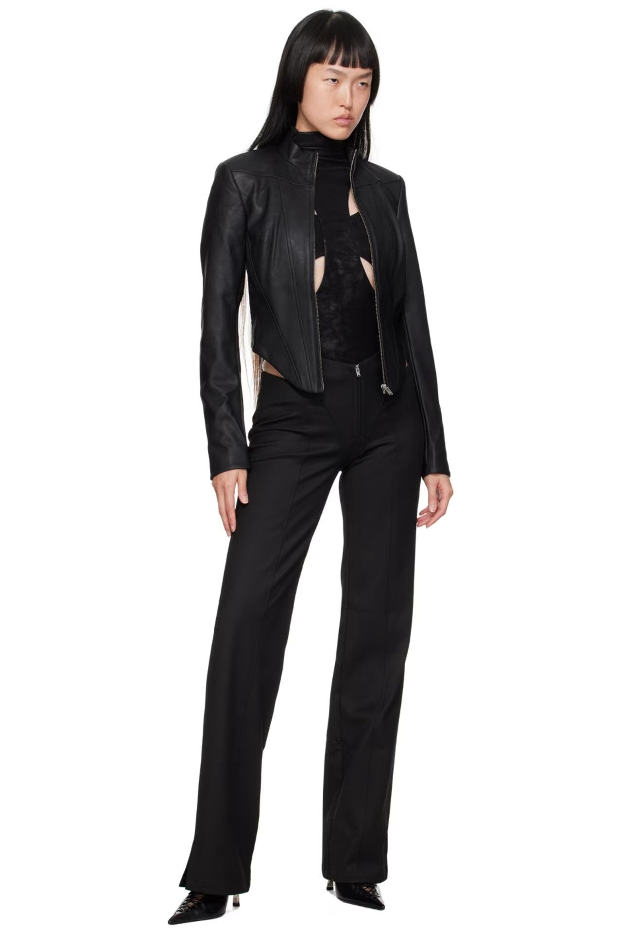Misbhv $430 MISBHV Black Cut Out Pants Size 27" / US 4 / IT 40 - 4 Thumbnail