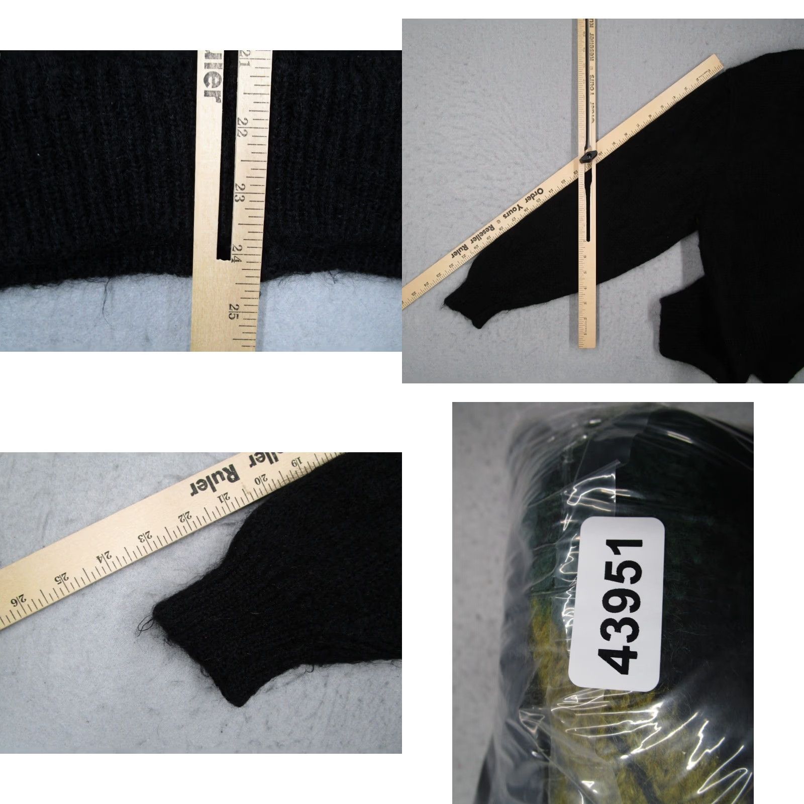 Vintage VINTAGE Sai Sai Women's Black Floral Cable-Knit Cardigan Sweater L Size L / US 10 / IT 46 - 8 Thumbnail