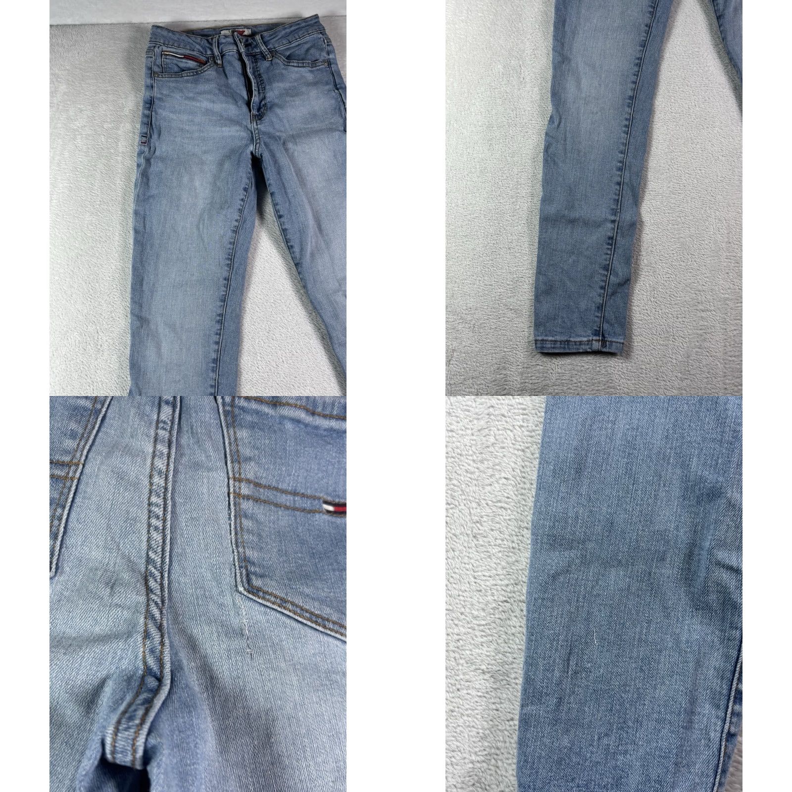 Tommy Hilfiger Tommy Hilfiger Jeans Women's Size 4 Blue Light Washed Straight Leg Denim Size 27" / US 4 / IT 40 - 10 Thumbnail