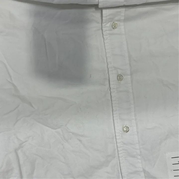 Thom Browne Thom Browne White Striped Button-Up Shirt -2507 Size US S / EU 44-46 / 1 - 6 Thumbnail