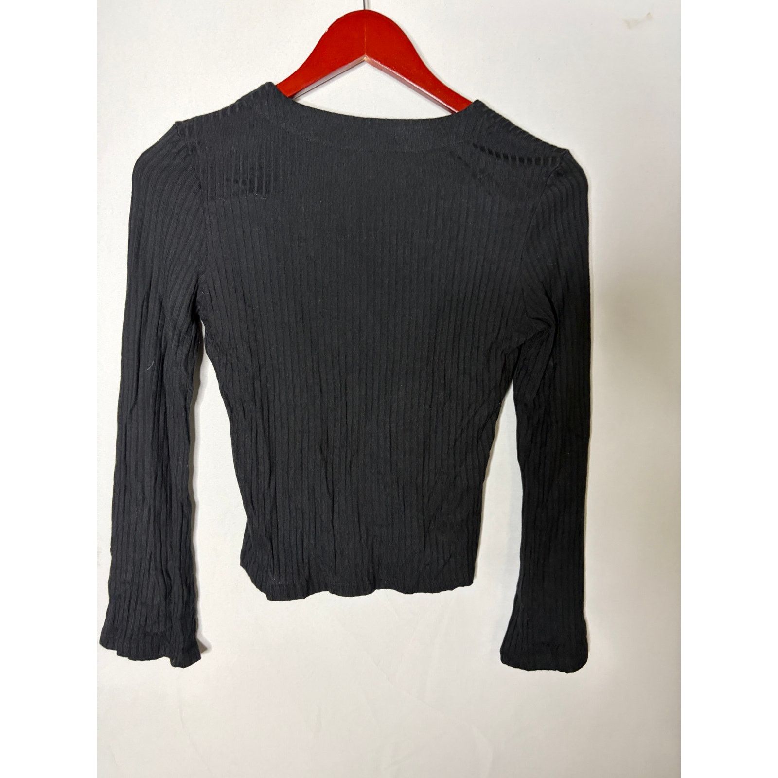 Reformation Reformation Gellar Knit Crop Top Black Sz S Size S / US 4 / IT 40 - 5 Thumbnail