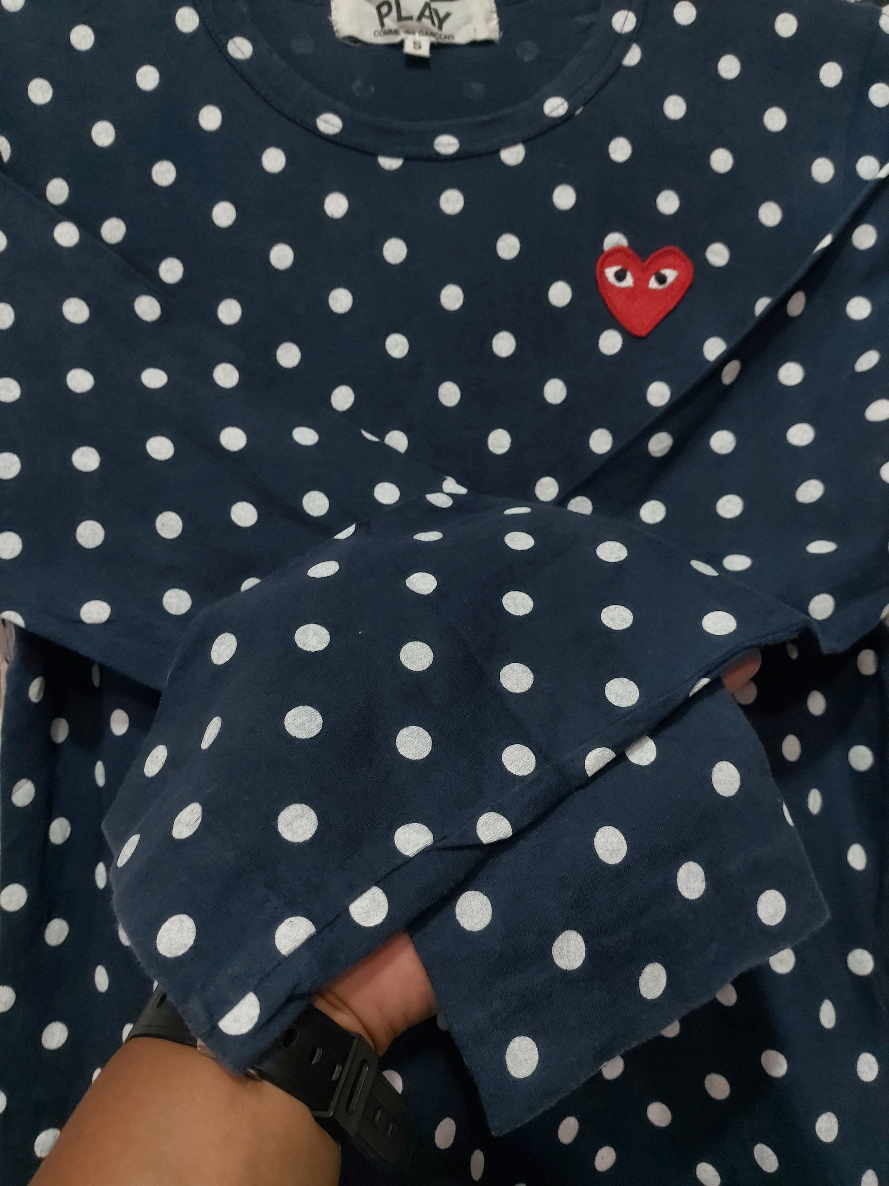 Comme des Garcons COMME DES GARCONS PLAY AD 2013 POLKA DOT LONGSLEVEE Size US S / EU 44-46 / 1 - 4 Thumbnail