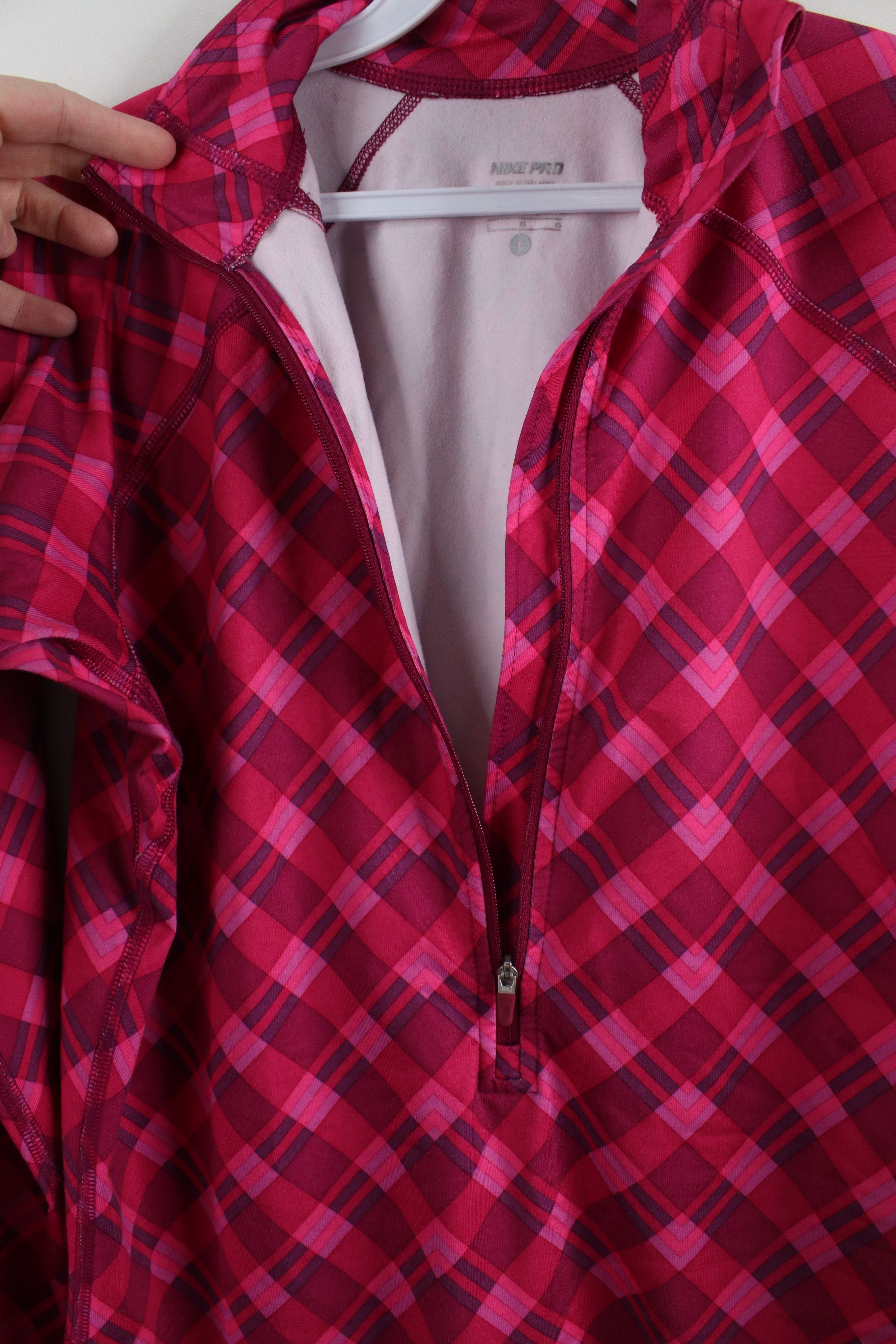 Nike × Vintage Nike Pro Combat Fleece Lined Half Zip Training Top Shirt Size L / US 10 / IT 46 - 8 Thumbnail