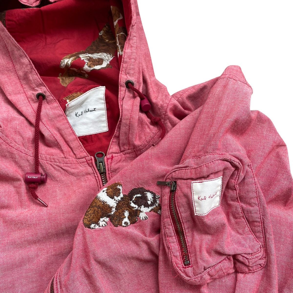 Japanese Brand × Karl Helmut × Pink House VINTAGE KARL HELMUT DOG REVERSIBLE JACKET Size US XL / EU 56 / 4 - 9 Thumbnail
