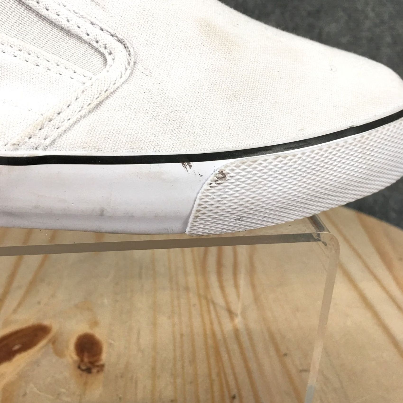 Vintage A New Day Shoes Womens 7 Casual Slip On Comfort Sneakers White Canvas Low Top Shirt Womens 7 Casual Sneakers White Canvas Low Top Size M / US 6-8 / IT 42-44 - 4 Thumbnail