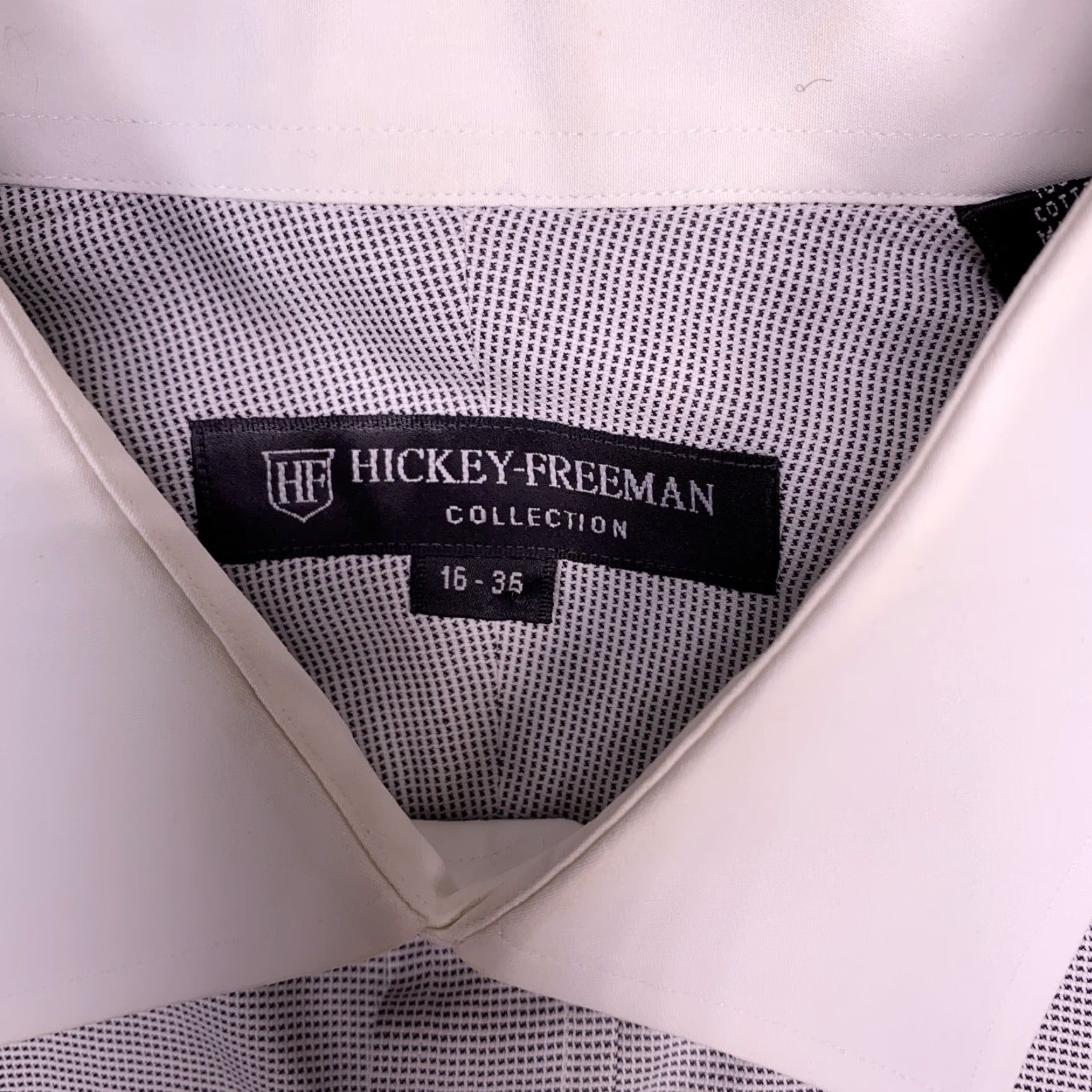 Vintage VINTAGE Hickey Freeman Dress Shirt Mens 16 White French Cuff Button Up Shirt Size US L / EU 52-54 / 3 - 5 Thumbnail