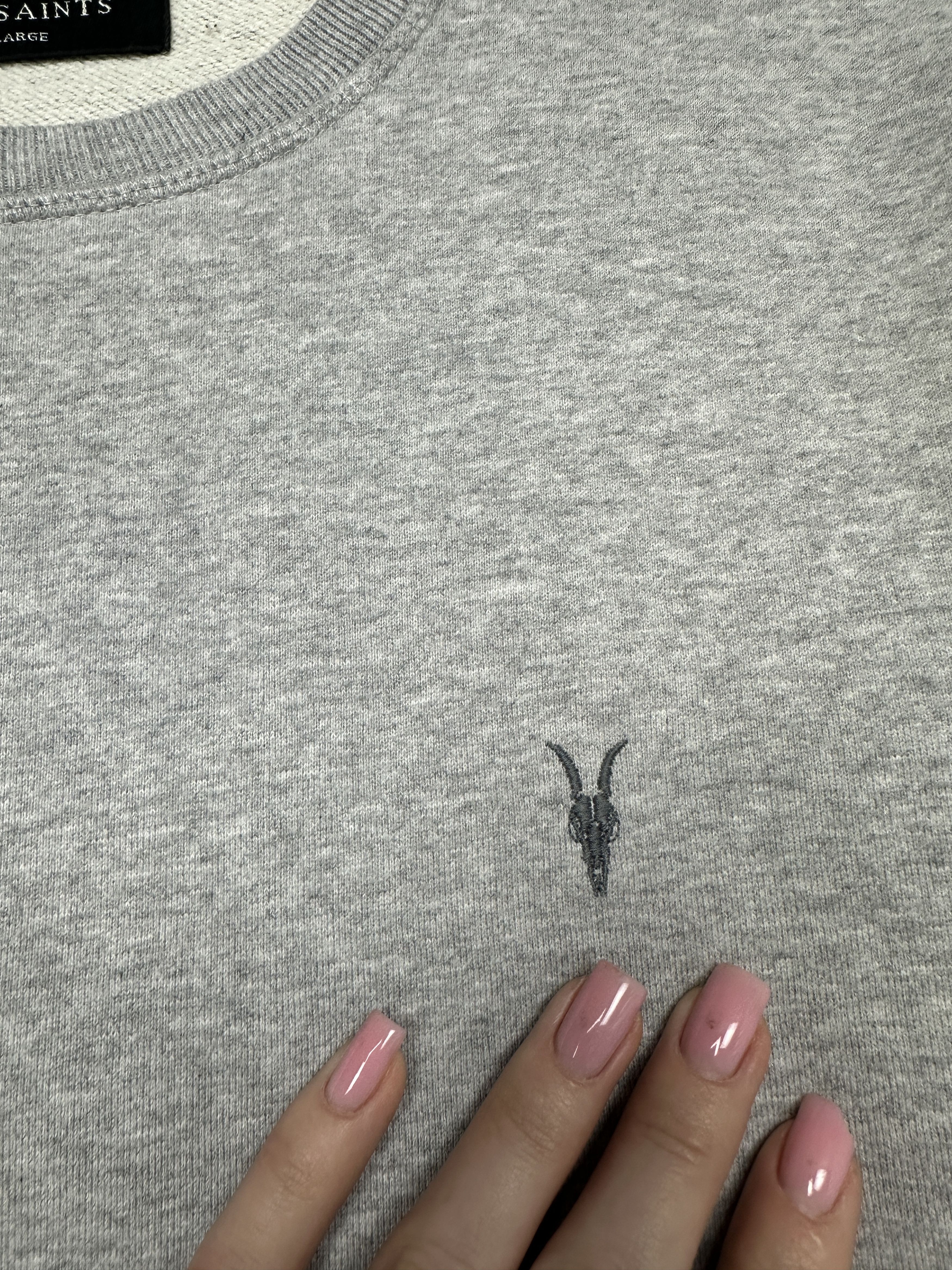 Allsaints Allsaints Mens Raven Crew Neck Sweatshirt Size US L / EU 52-54 / 3 - 3 Thumbnail