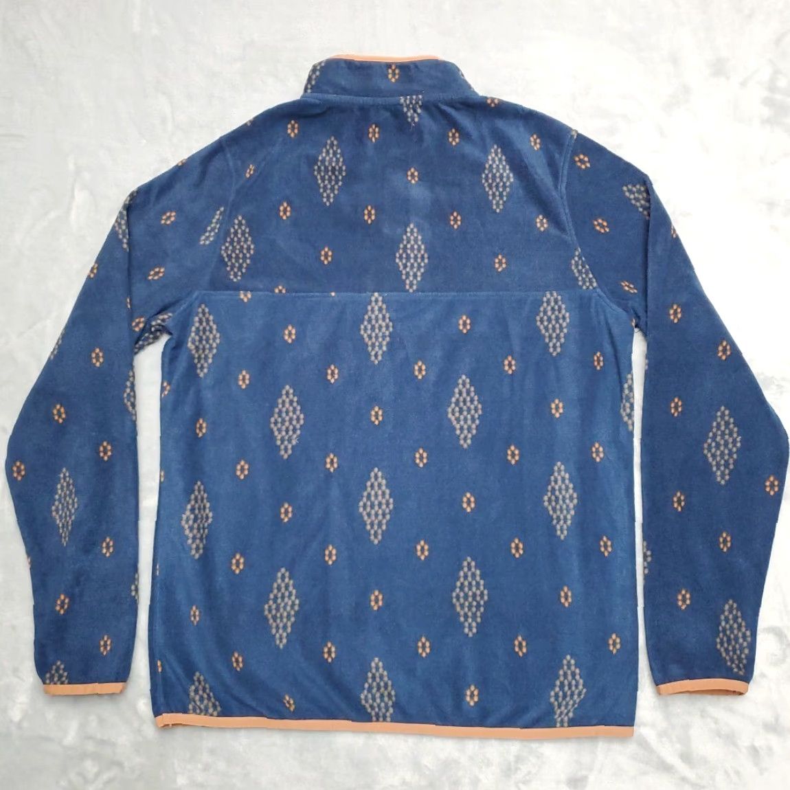 LIV Outdoor LIV Outdoor Sweater Mens M Blue Diamond Geometric 1/4 Snap-T Fleece Gorp Size US M / EU 48-50 / 2 - 6 Thumbnail