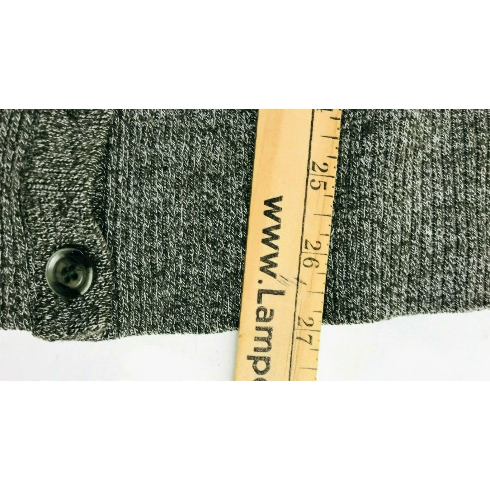 Vintage Poof Excellence Cardigan Sweater Women's S Gray Brown Buttoned Ribbed Edge Size S / US 4 / IT 40 - 4 Thumbnail