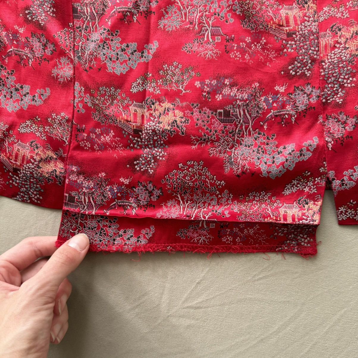 Other Vintage Petite Perceptions Asian Brocade Sleeveless Blouse Size S / US 4 / IT 40 - 3 Thumbnail