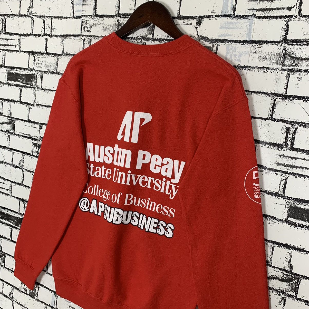 Vintage Monocles Up University College Business Sweatshirt Crewneck Size US S / EU 44-46 / 1 - 9 Thumbnail