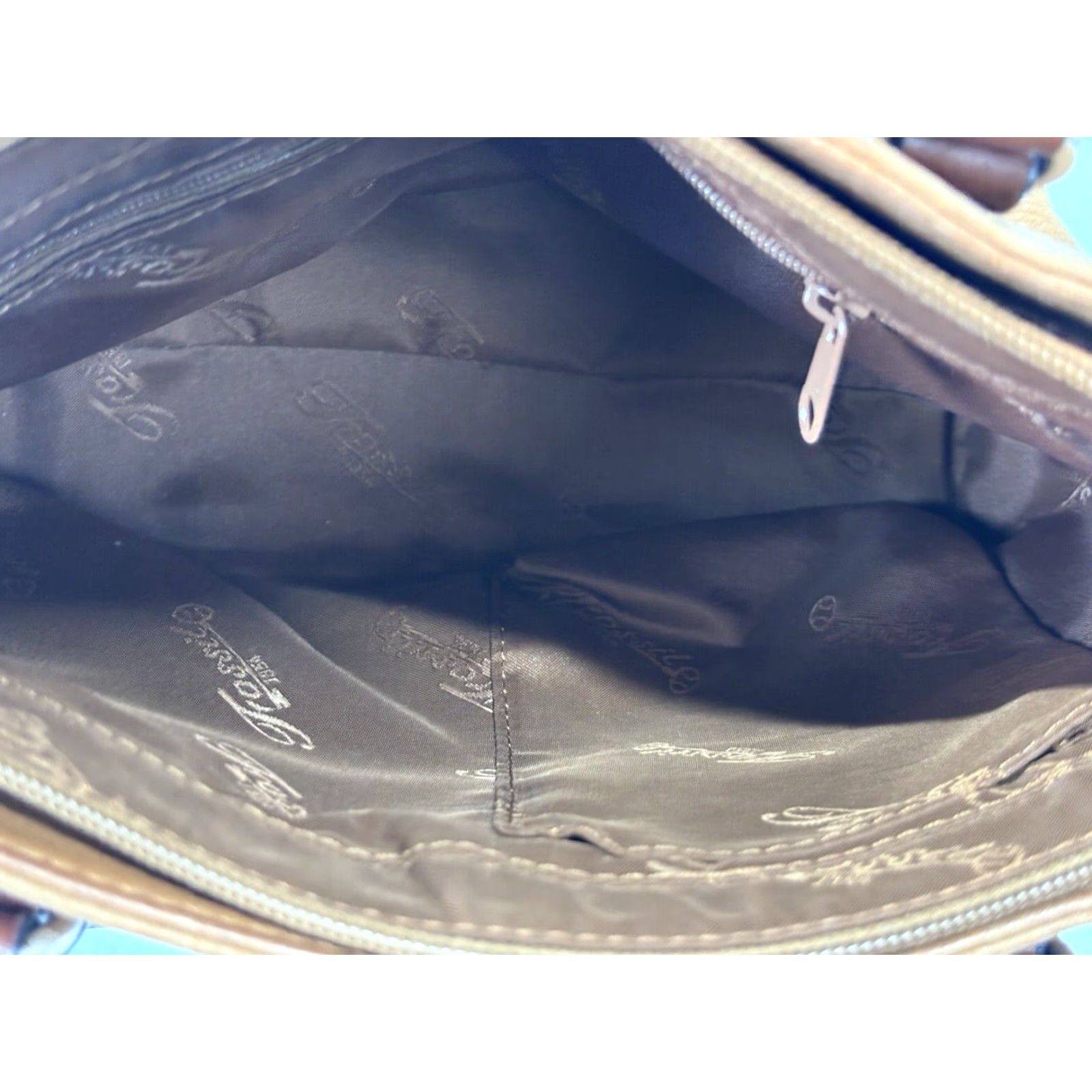 Fossil VINTAGE Fossil Satchel Bag Women Mini Brown Leather Y2K 90s Purse 3 Compartment Size ONE SIZE - 5 Thumbnail