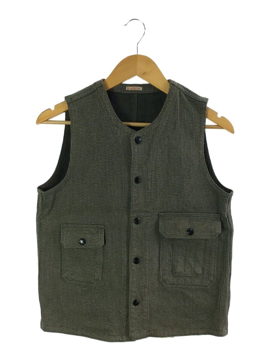 Kapital Vests Cotton Button Up Flap Pocket Stripe Gray | Grailed