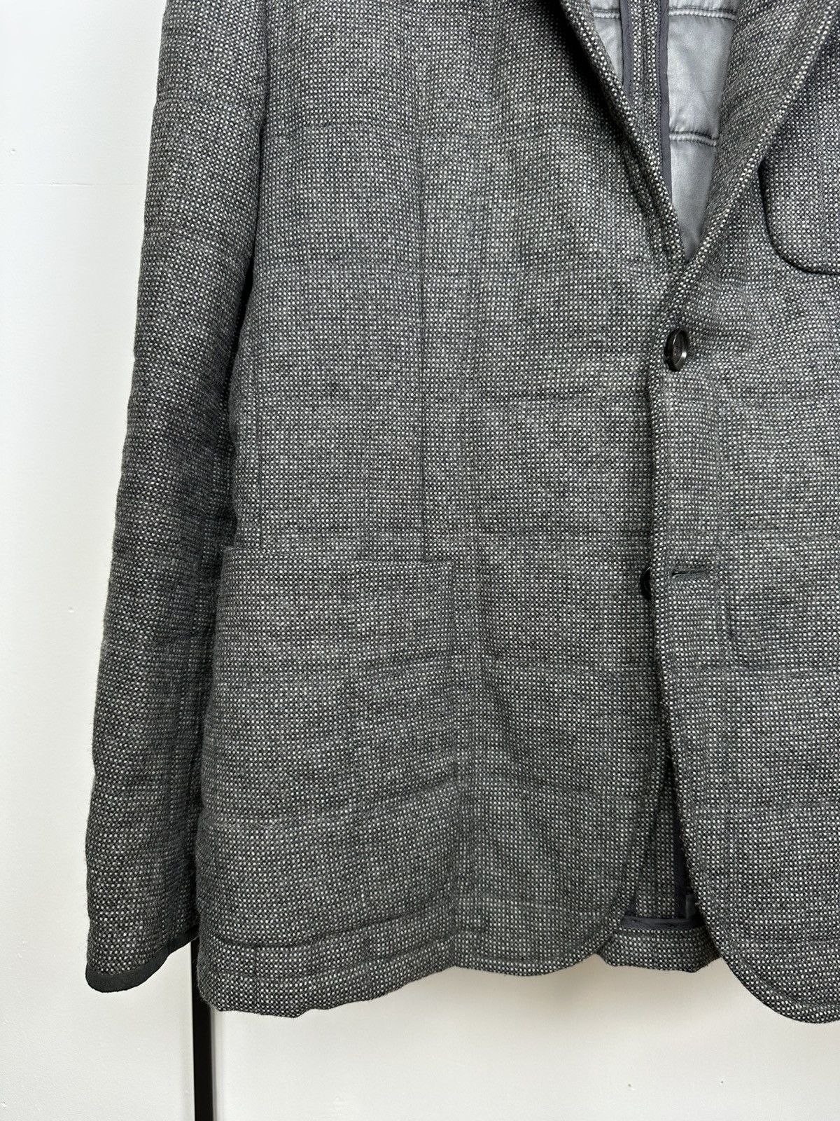 Hugo Boss Hugo Boss Wool Jacket Men’s Blazer Quilted Grey 54 Size Size US L / EU 52-54 / 3 - 4 Thumbnail