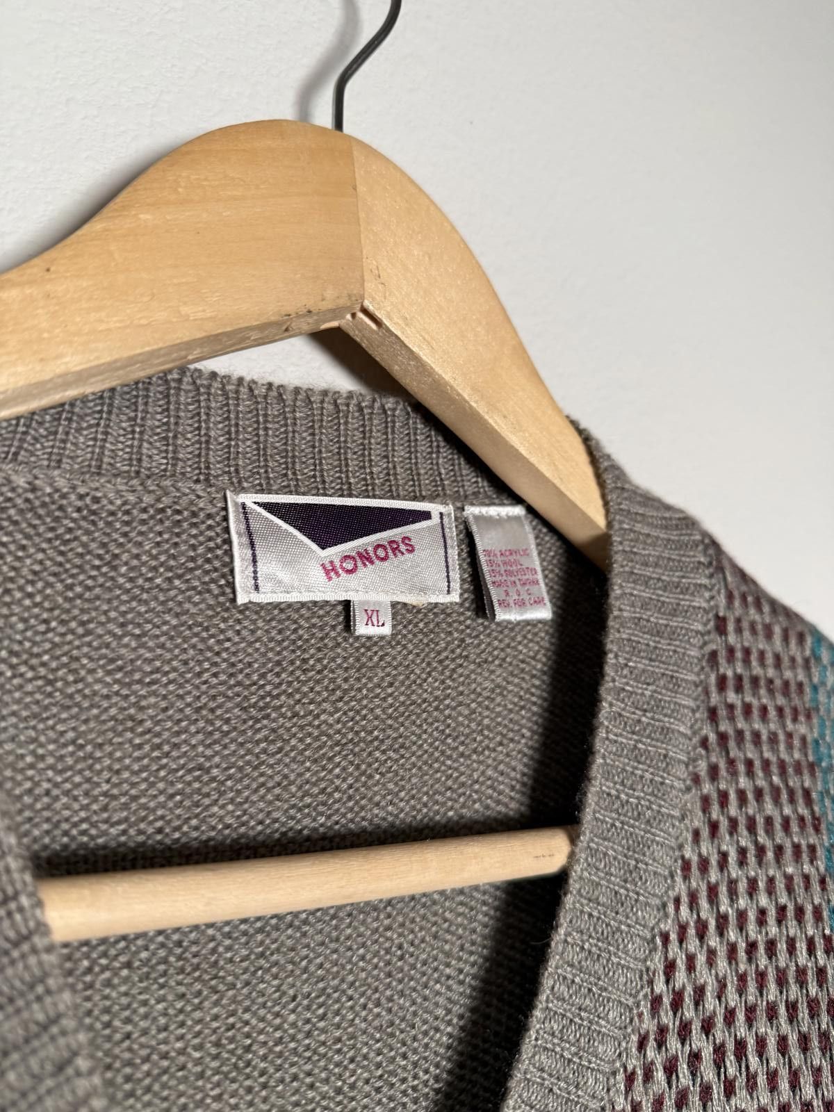 Honor the Gift Vintage NWT Gray Honors Men's V-Neck Sweater Vest Size US XL / EU 56 / 4 - 4 Thumbnail