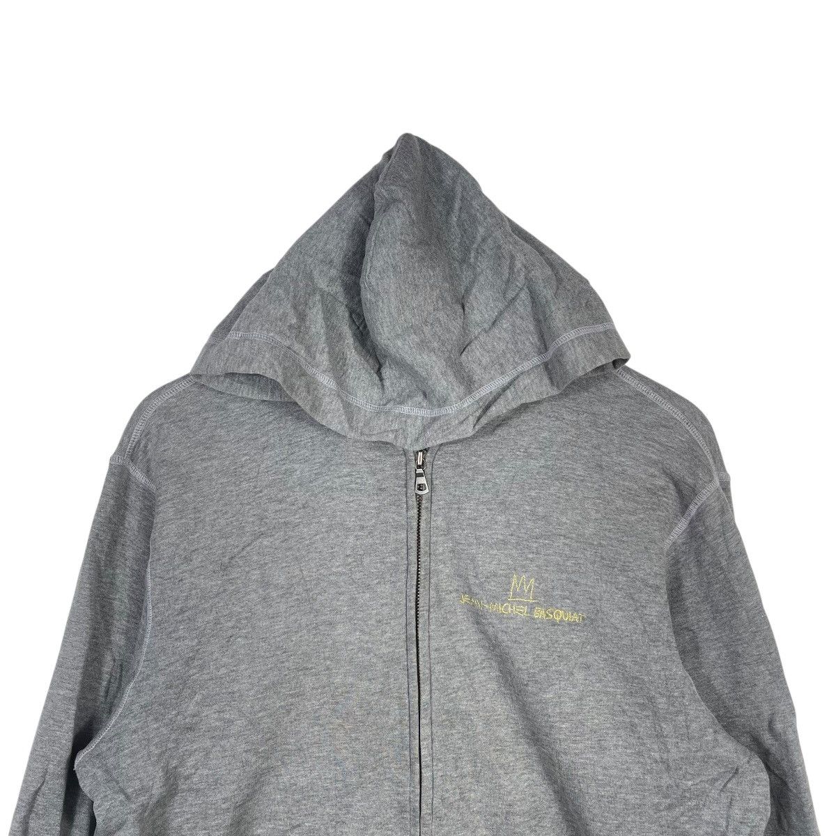 Jean-Michel Basquiat Jean Michel Basquiat Full Zip Hoodie Grey Embroidered Art Size US L / EU 52-54 / 3 - 2 Thumbnail