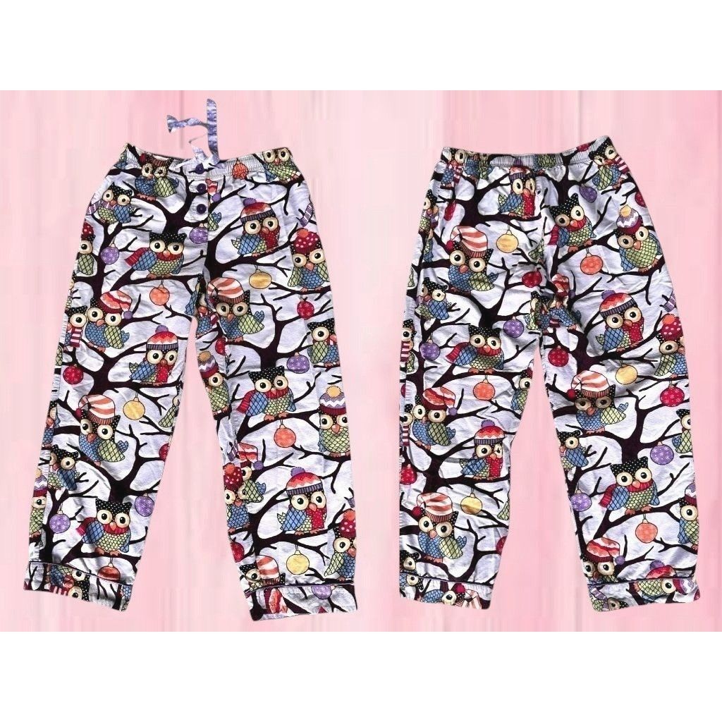 Other Nick Nora Owl Pajama Bottoms Unisex Small Purple Flannel Fro Size 30" / US 8 / IT 44 - 3 Thumbnail