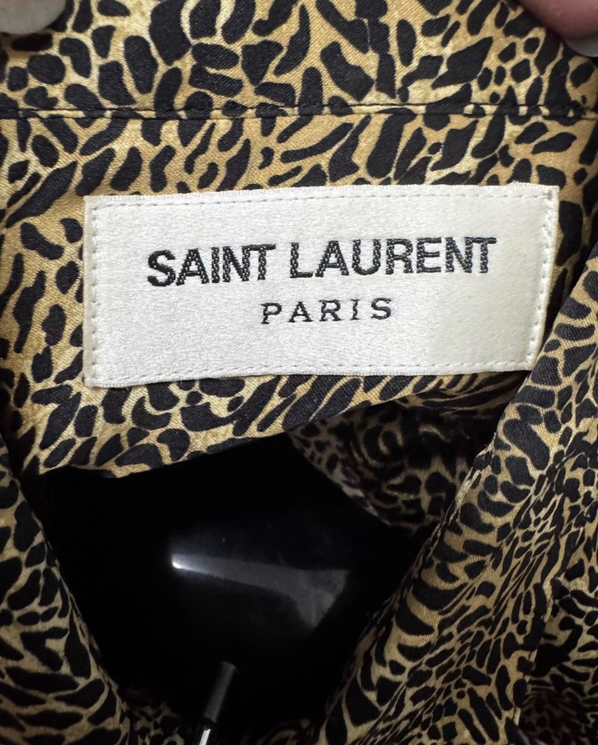 Saint Laurent Paris Saint Laurent 20FW Runway Silk Caramel Leopard Print Shirt Size US S / EU 44-46 / 1 - 6 Thumbnail
