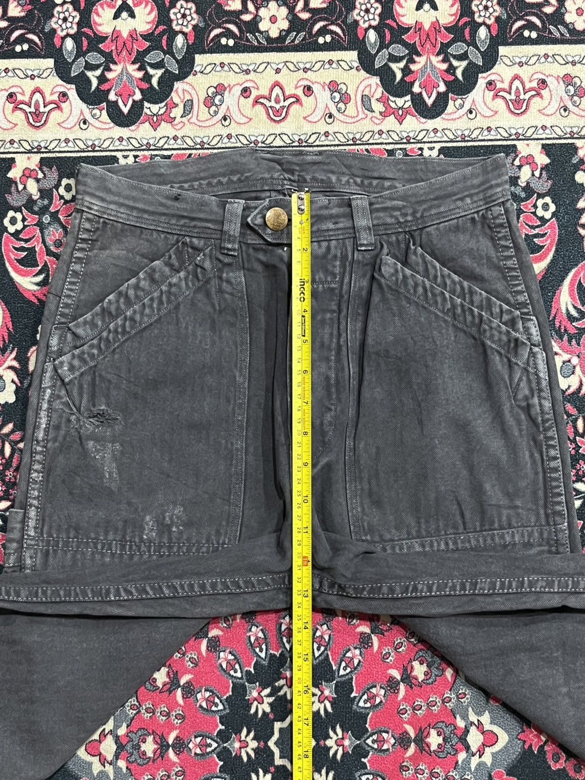 Carhartt Vintage Japan RNA Inc. Grey Carpenter Distressed Pocket Pant Size US 28 / EU 44 - 14 Thumbnail