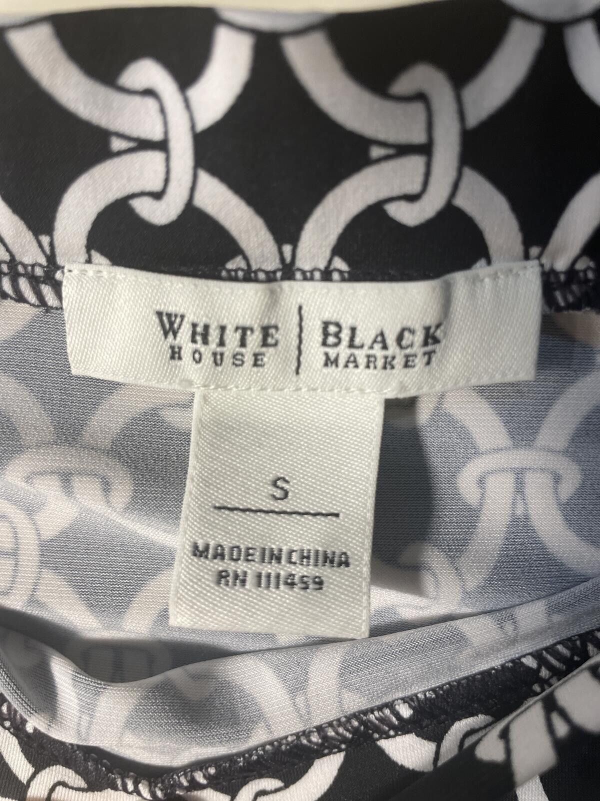Unknown London White House Black Market Midi Skirt Women's Small Ruffle Hem Size 28" / US 6 / IT 42 - 2 Thumbnail