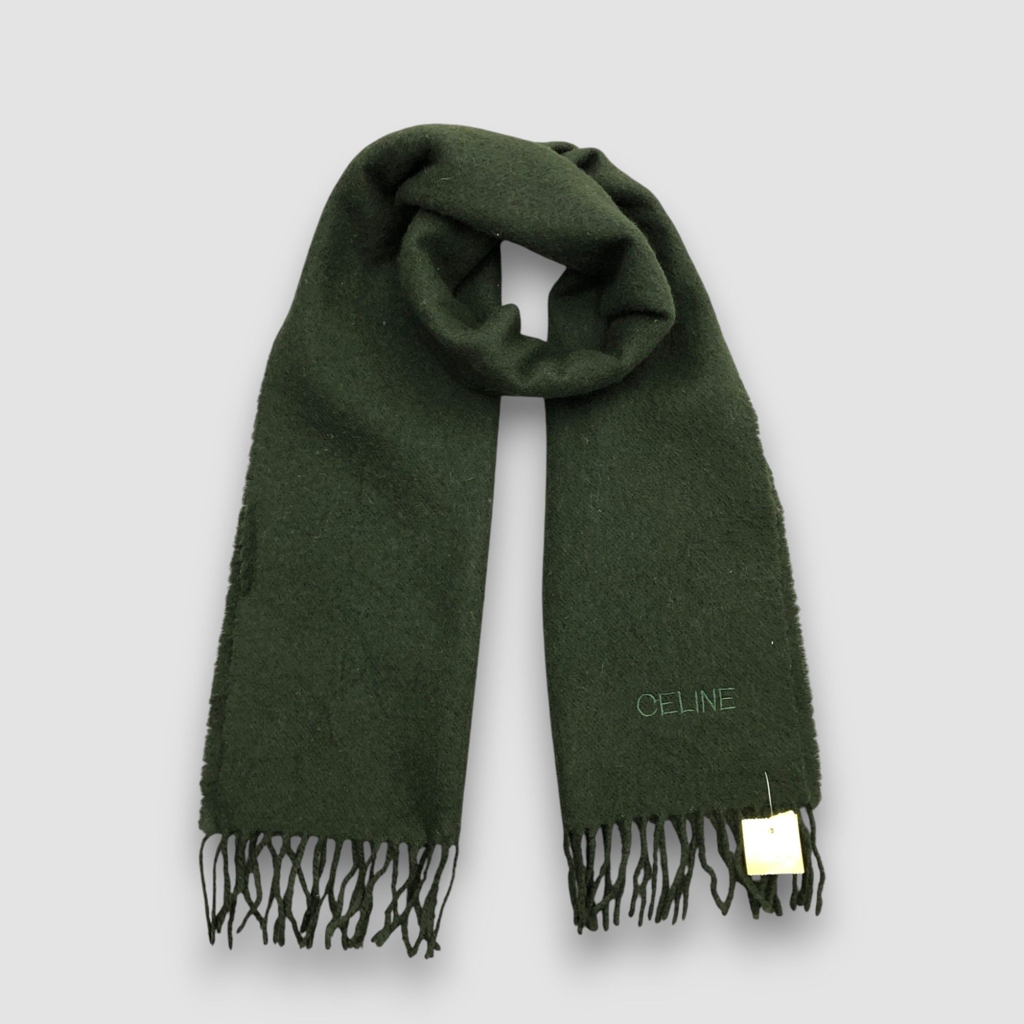Celine Vintage Celine Paris Scarf Muffler Wool Cashmere Scarves Size ONE SIZE - 1 Thumbnail