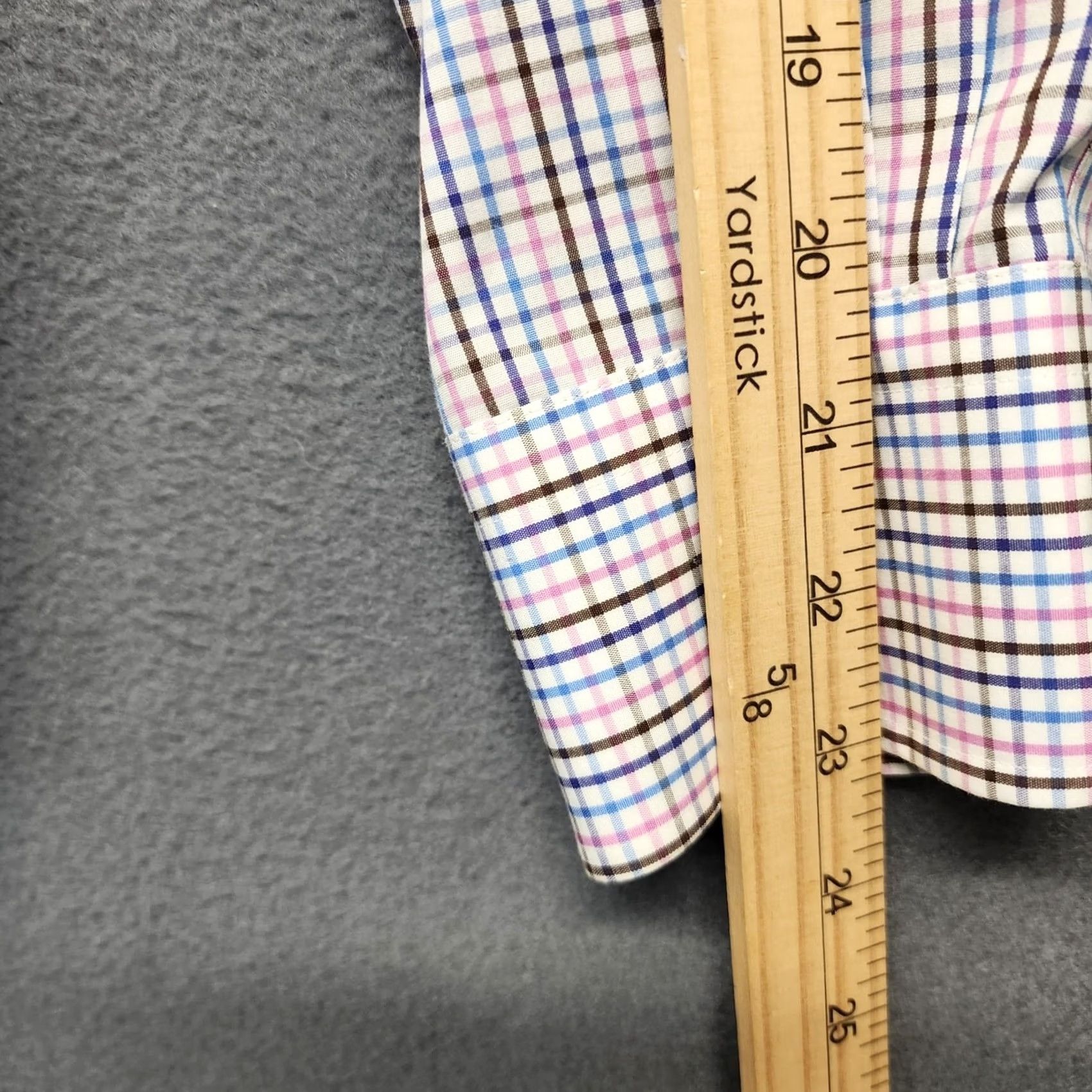 Peter Millar Peter Millar Shirt Mens 16 Regular Multicolor Plaid Long Sleeve Button Up Cotton Mens Dress Shirt Size US L / EU 52-54 / 3 - 6 Thumbnail