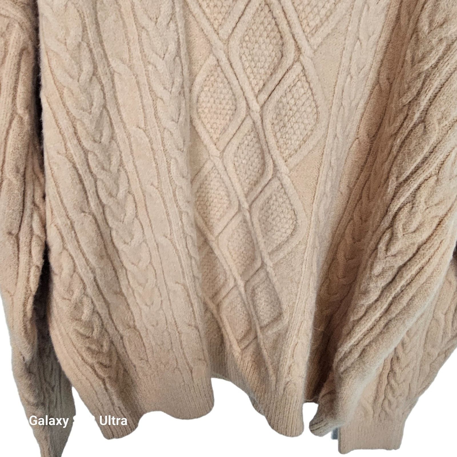 Eden Park Aelfric Eden Womens Cable Knit Fisherman Sweater M Cabincore Size M / US 6-8 / IT 42-44 - 3 Thumbnail