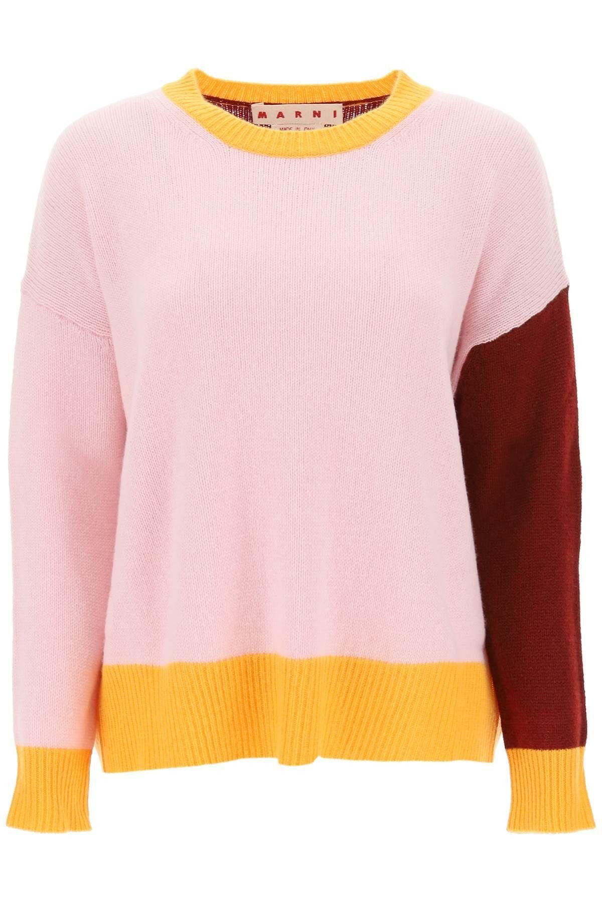 image of Marni Colorblocked Cashmere Sweater Size Eu 40 For Women