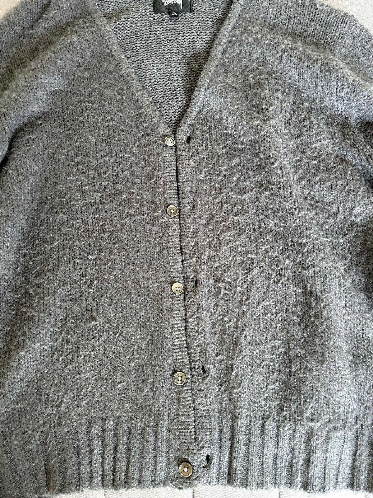 Stussy Stussy brushed cardigan lavender Size US XL / EU 56 / 4 - 3 Thumbnail
