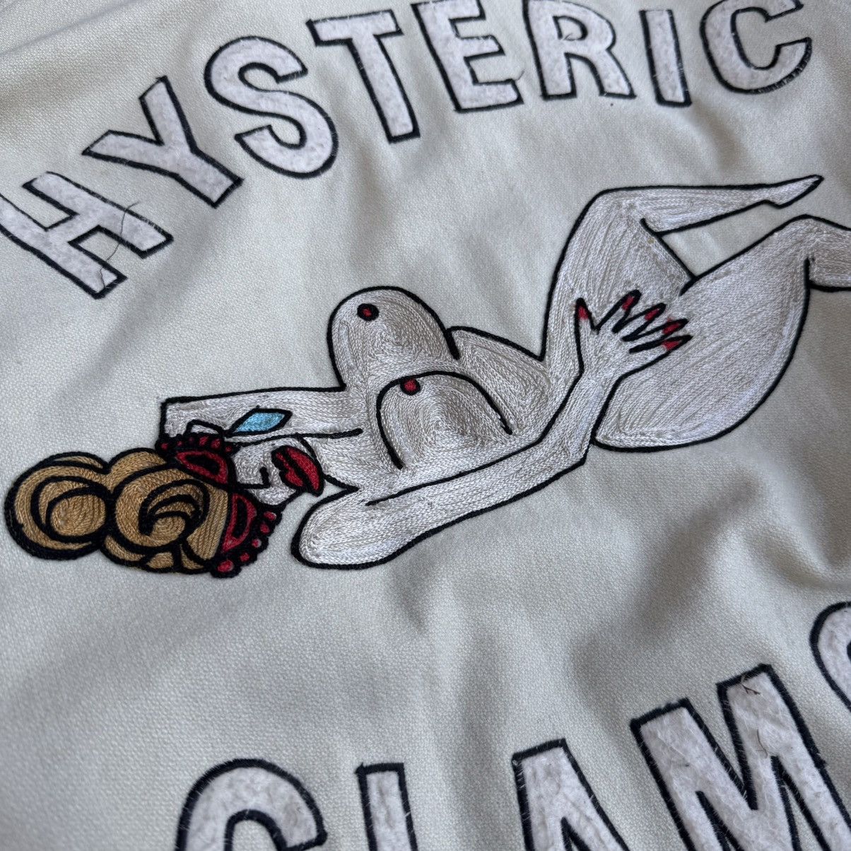 Hysteric Glamour × Japanese Brand HYSTERIC GLAMOUR Super Rare Embroidery Logo Varsity Jacket Size US L / EU 52-54 / 3 - 9 Thumbnail
