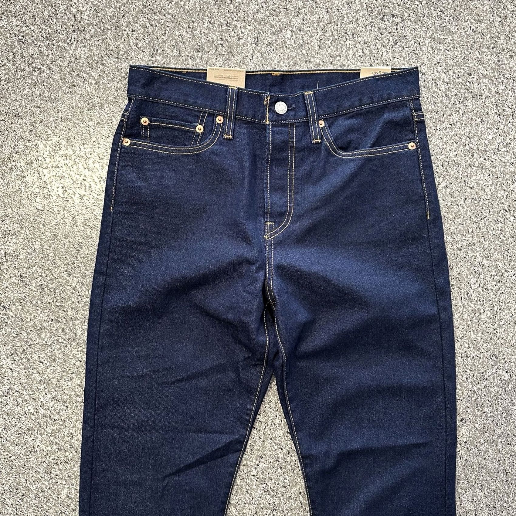 Levi's VINTAGE Levi's Jeans Women 27x28 Wedgie Fit Straight Dark Wash Stretch Button Fly Size 27" / US 4 / IT 40 - 3 Thumbnail