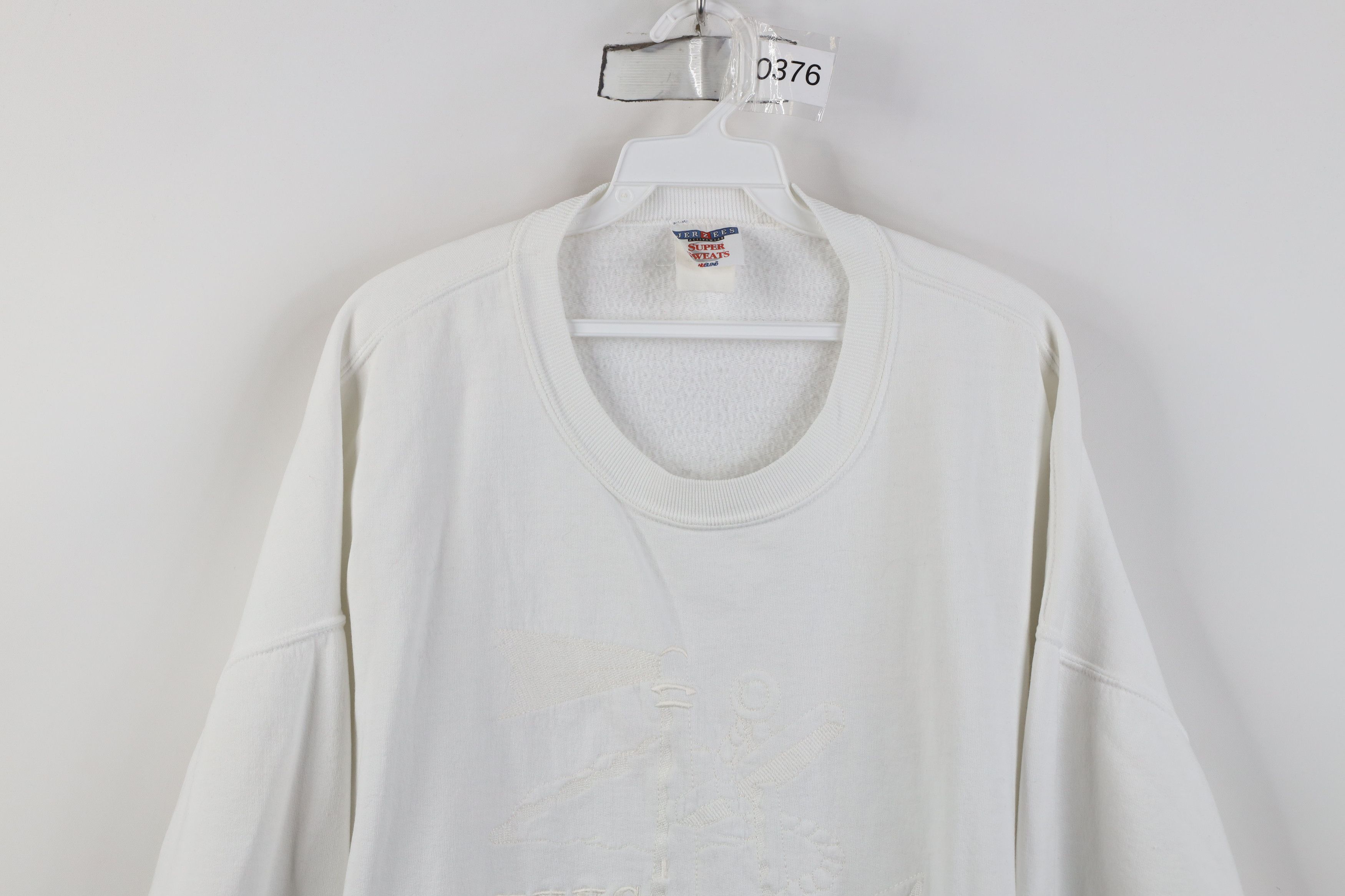 Vintage Vintage 90s View Yacht Club Ohio Crewneck Sweatshirt White Size US XXL / EU 58 / 5 - 2 Thumbnail