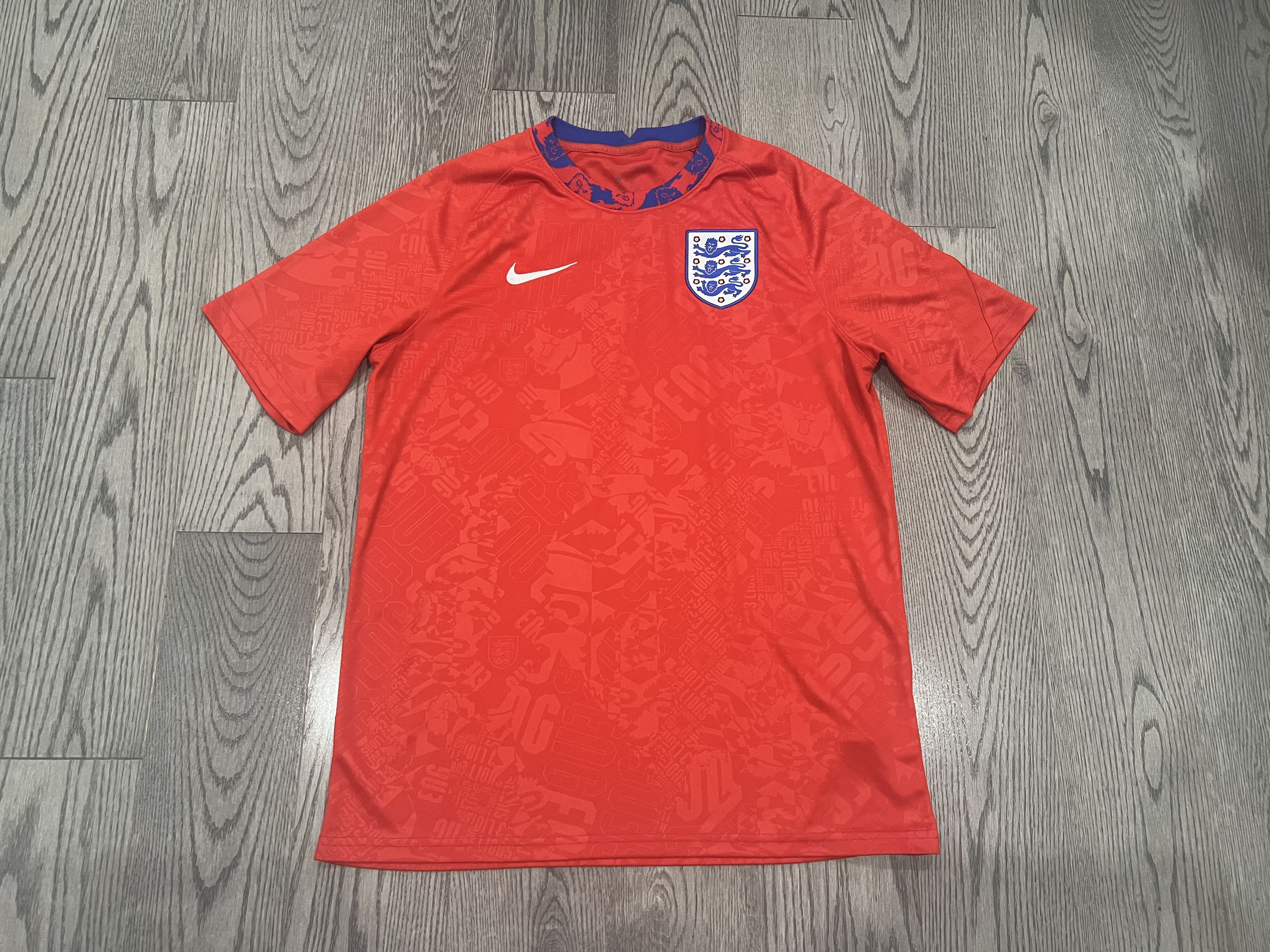 Nike England Authentic Pre Match Training Shirt Jersey 2020/2021 Size US L / EU 52-54 / 3 - 1 Thumbnail