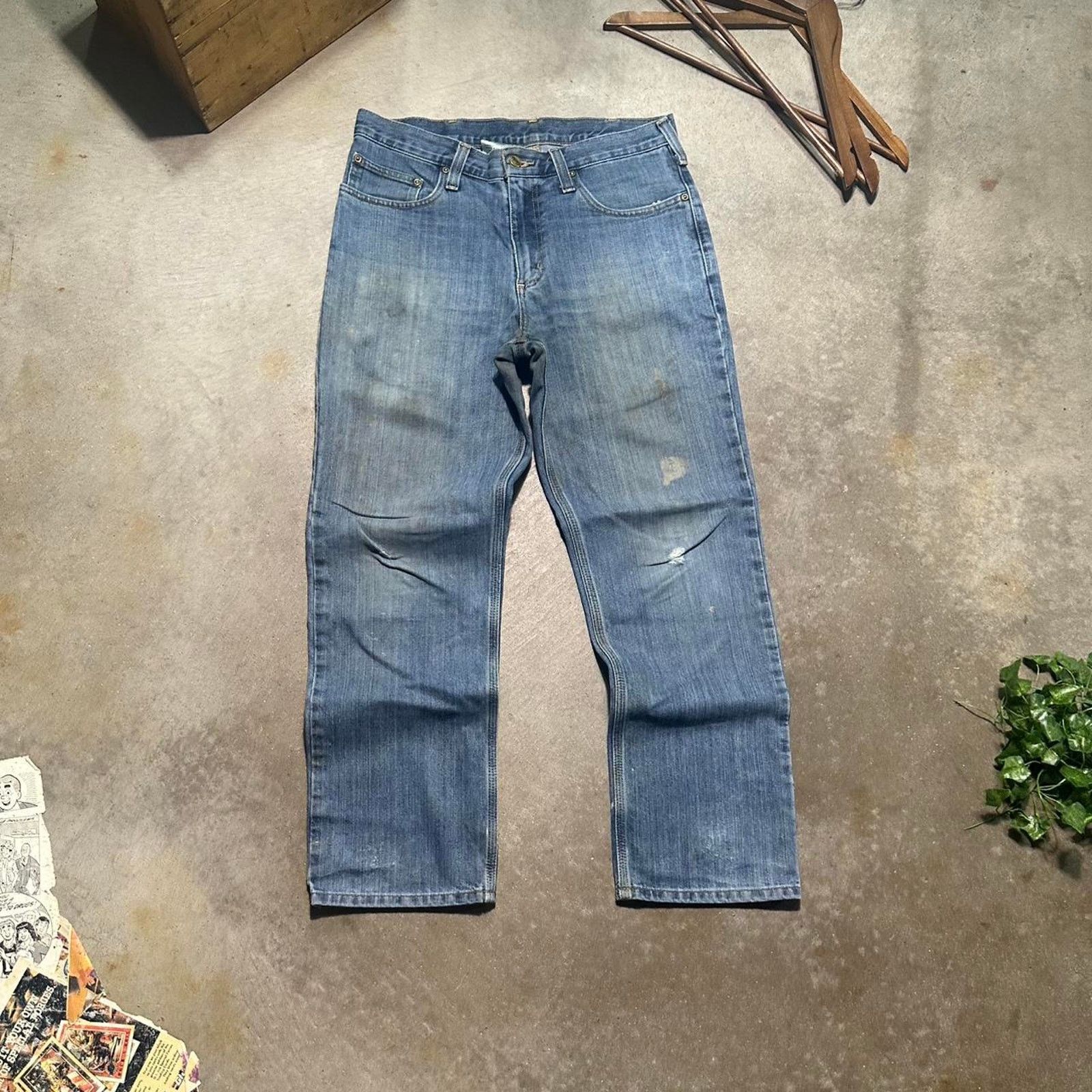 Carhartt Vintage Carhartt Distressed Stained Jeans Relaxed Fit Pants Size US 32 / EU 48 - 3 Thumbnail