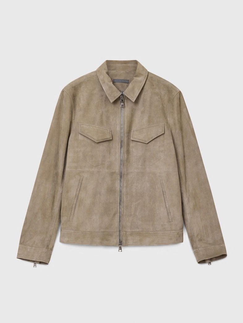 John Varvatos Grendale Suede Jacket EU 48 USA 38 Size US M / EU 48-50 / 2 - 2 Thumbnail