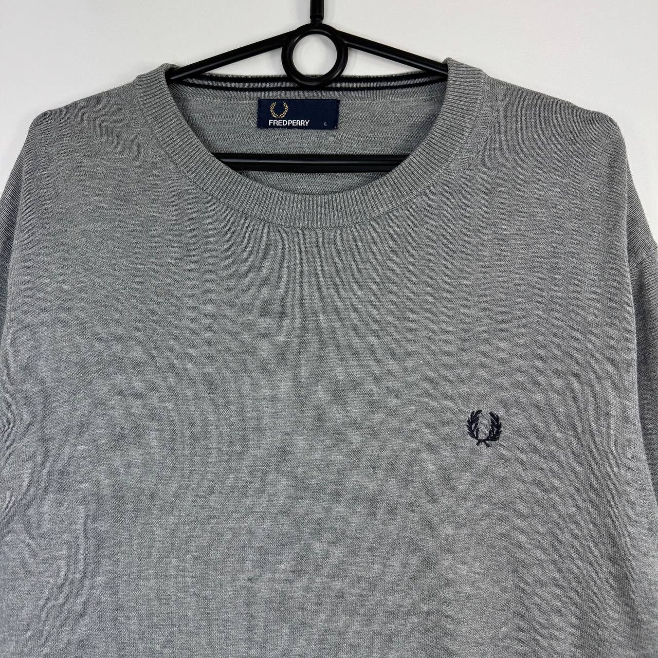 Fred Perry Fred Perry Crewneck Sweatshirt Grey Logo Mens L Size US L / EU 52-54 / 3 - 2 Thumbnail