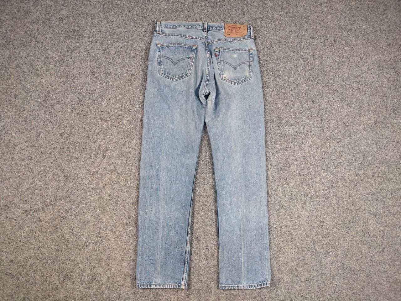 Levi's × Vintage Vintage 90's Levis 501 Made in USA Faded Blue Denim Jeans Size US 34 / EU 50 - 9 Thumbnail