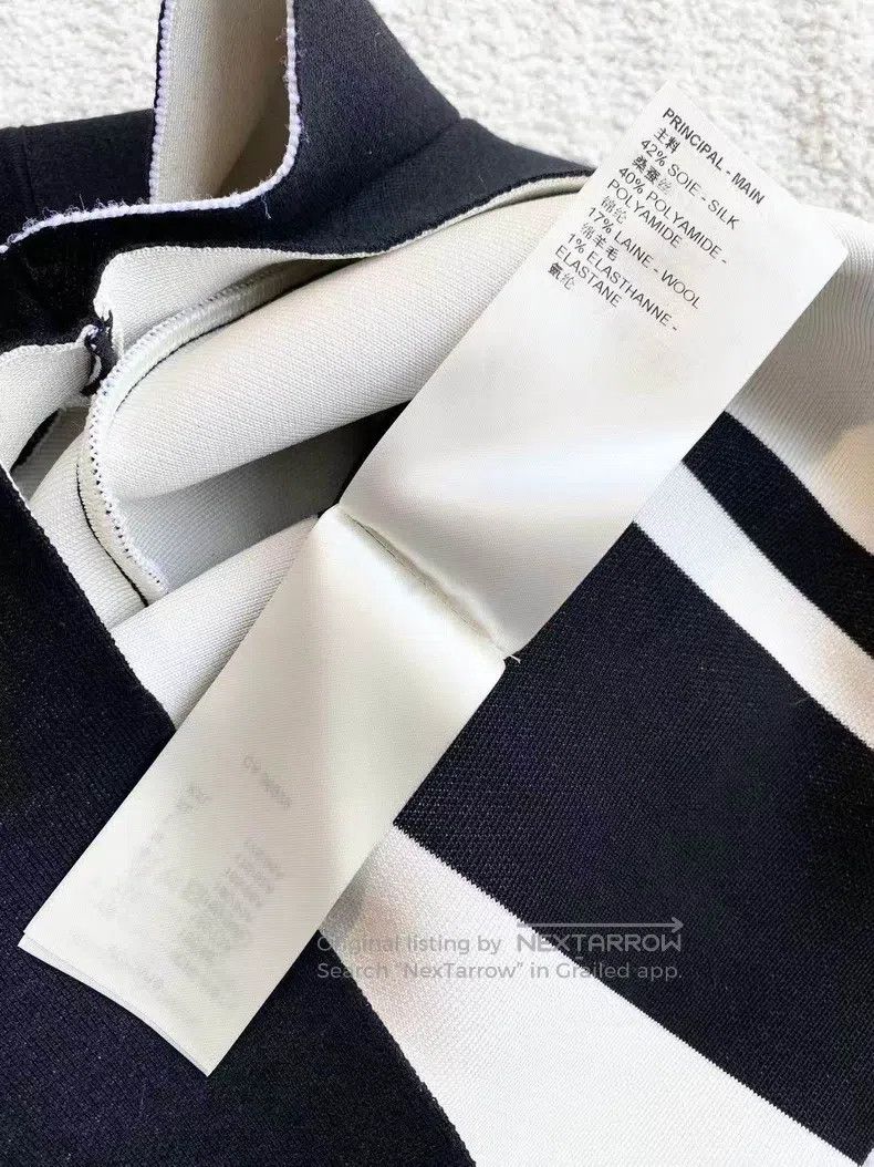 Louis Vuitton Louis Vuitton size xs Black and white striped side panel pr Size 25" / US 0 / IT 36 - 7 Thumbnail