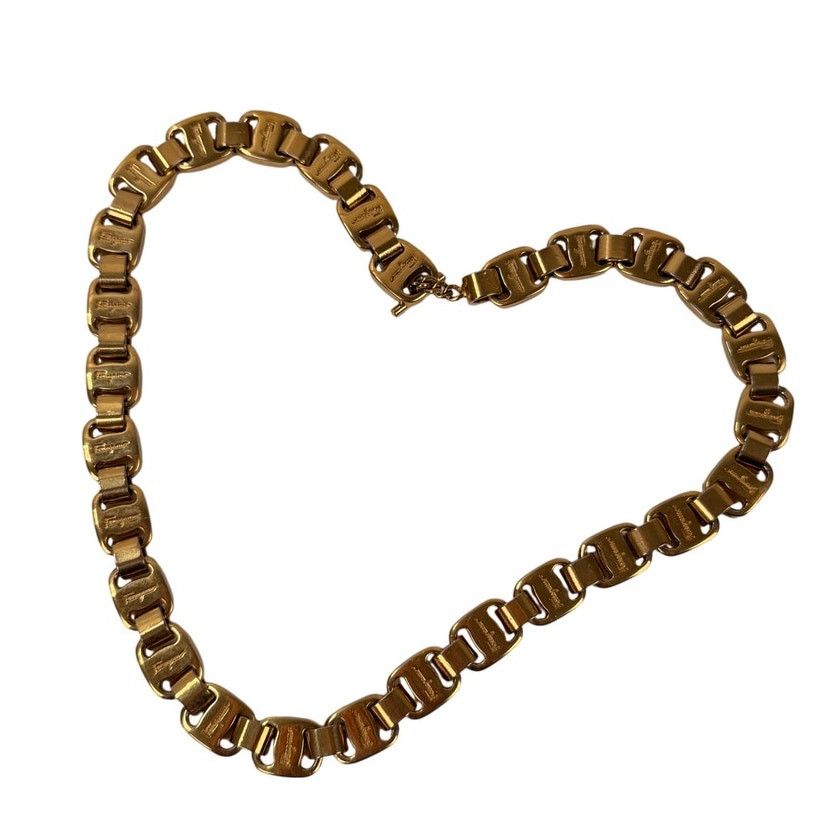 Salvatore Ferragamo Salvatore Ferragamo Gold Plated Chain Vintage Necklace Size ONE SIZE - 1 Thumbnail