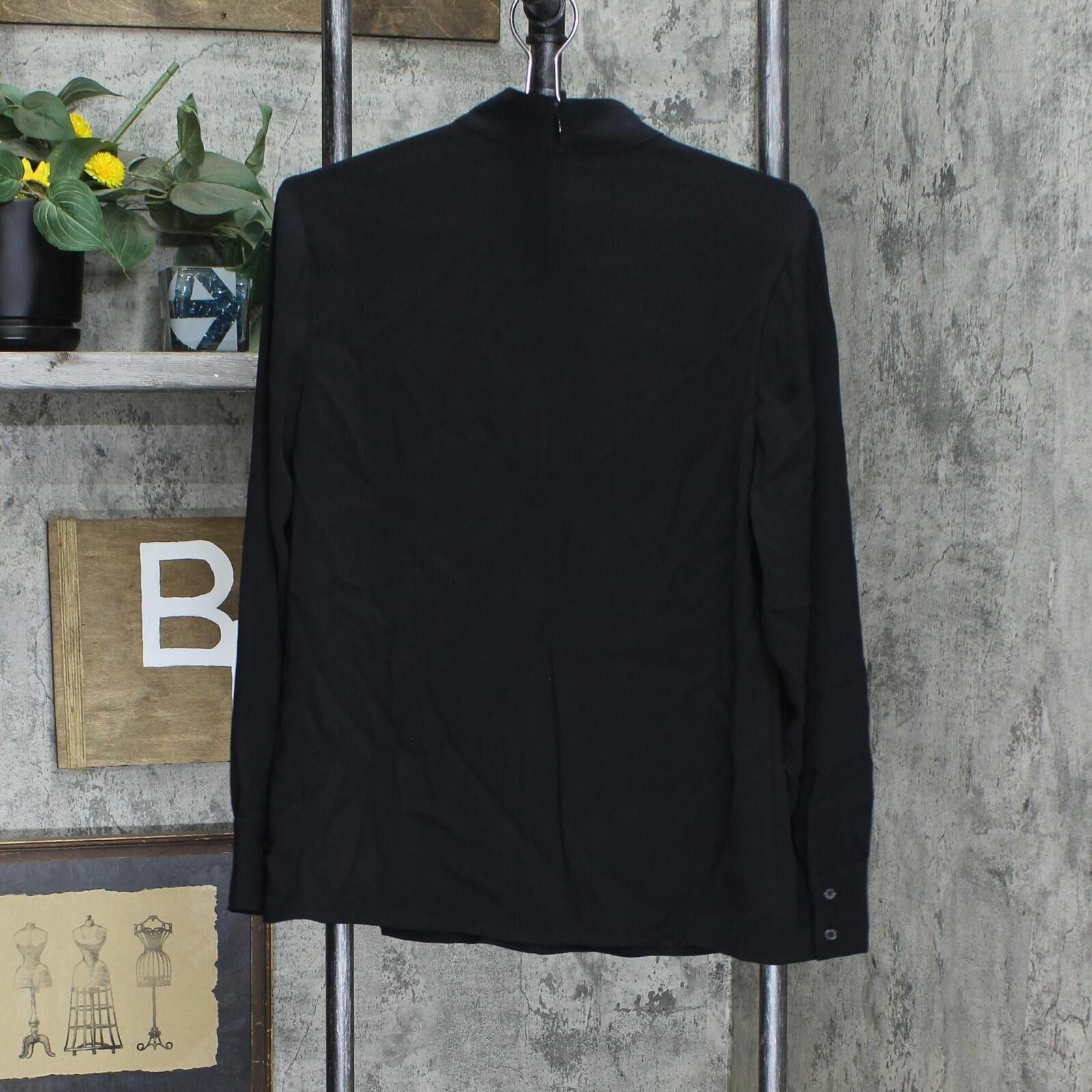 Lands' End Lands' End 3/4 Mock Neck Blouse 503279-sample 2 Tall Black Size XS / US 0-2 / IT 36-38 - 2 Thumbnail
