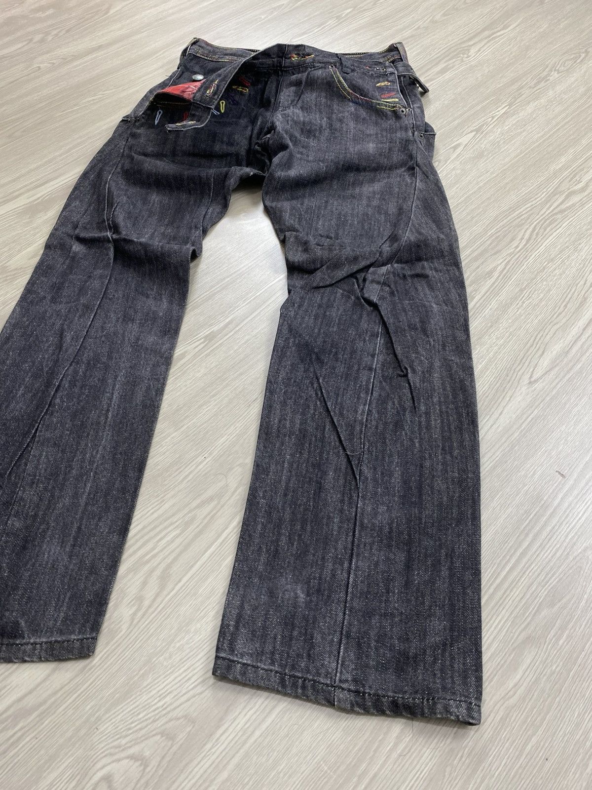 Number (N)ine 🇯🇵2000s Breathmint Double Waist Punk Multipocket Y2K Jeans Size US 29 - 5 Thumbnail