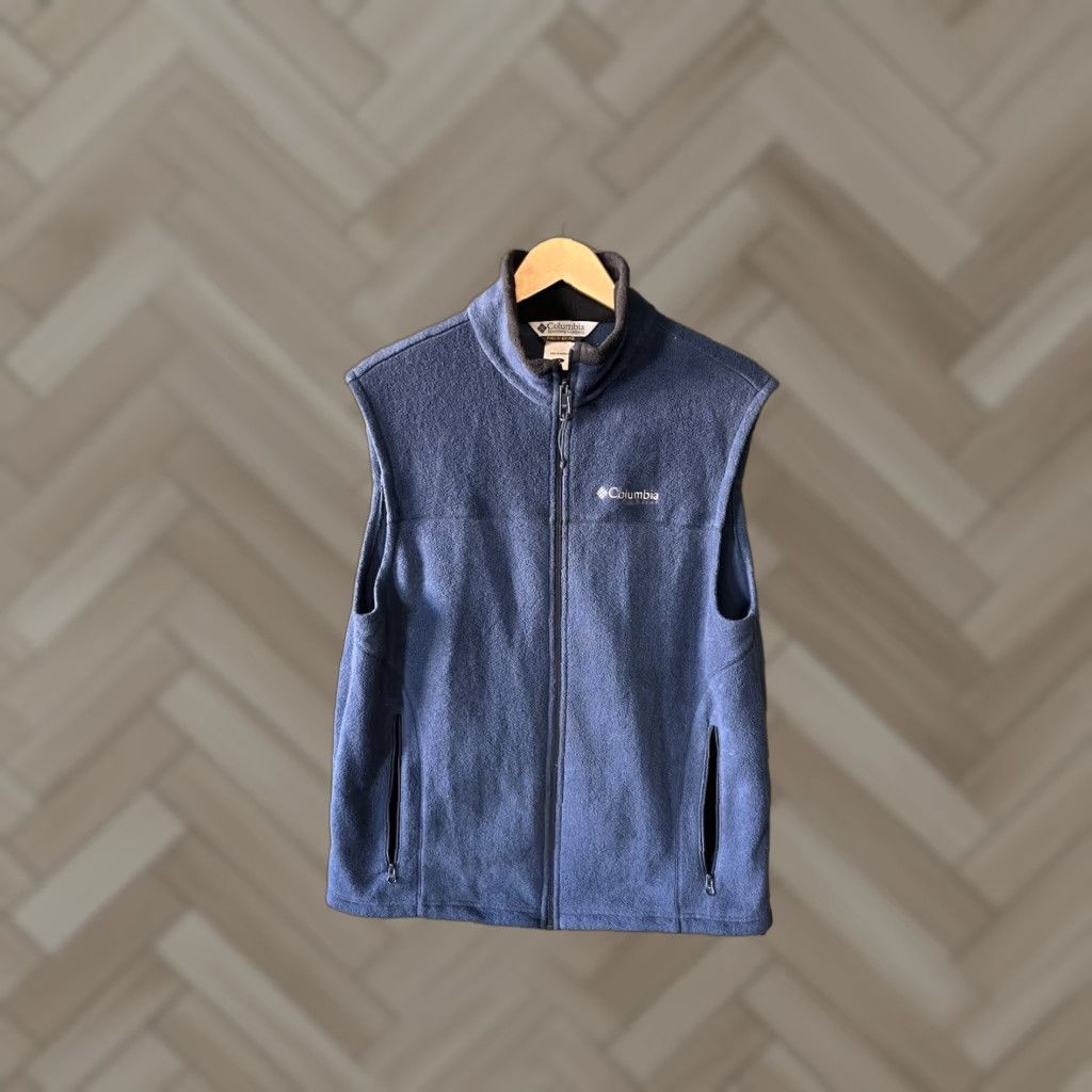 Vintage Columbia Vest Fleece Full Zip Mens L Blue Size Large Field Gear Size US L / EU 52-54 / 3 - 1 Thumbnail
