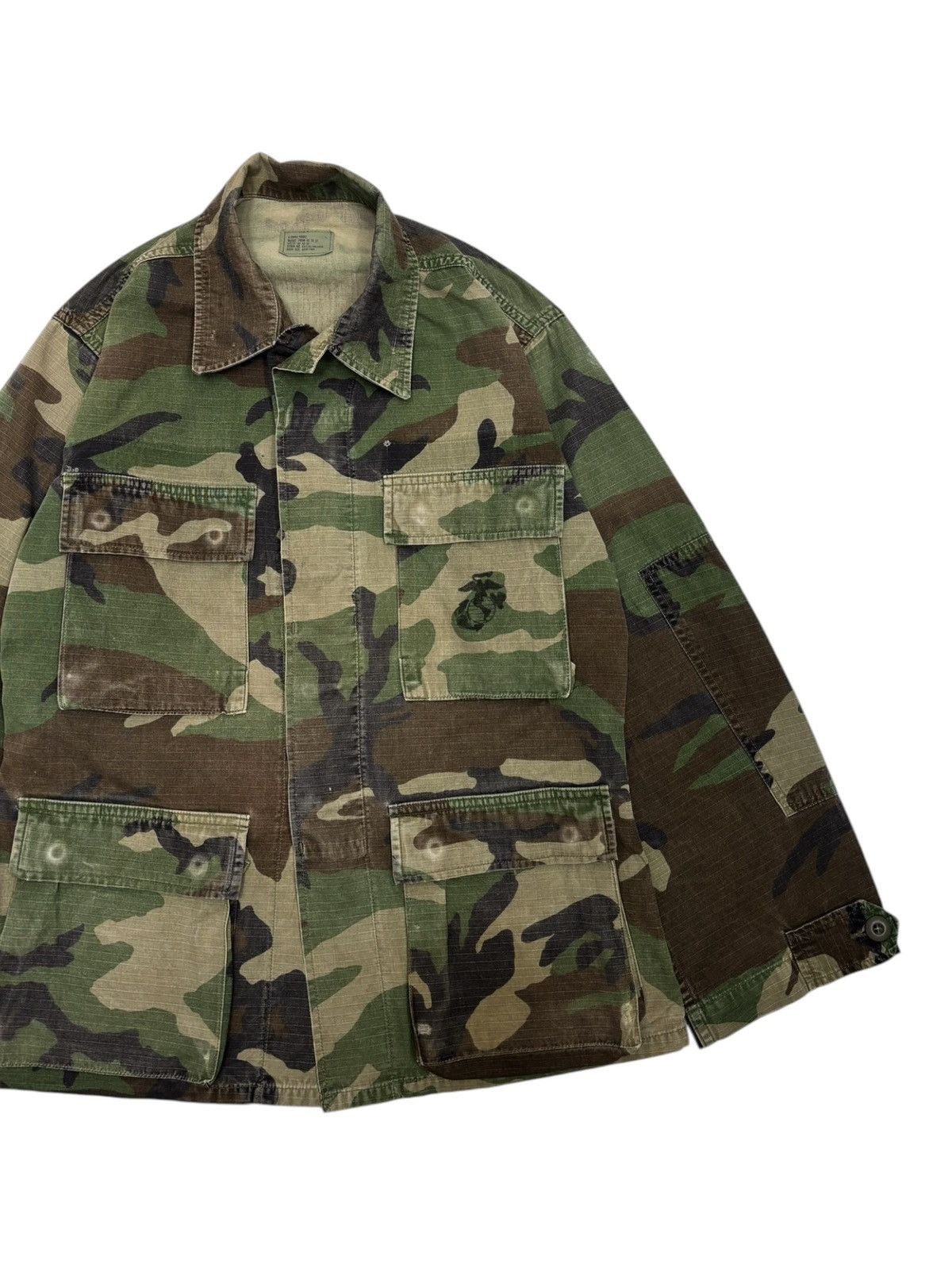 If Six Was Nine 🔥VINTAGE US ARMY WOODLAND CAMOUFLAGE PATTERN MILITARY JACKET Size US S / EU 44-46 / 1 - 8 Thumbnail