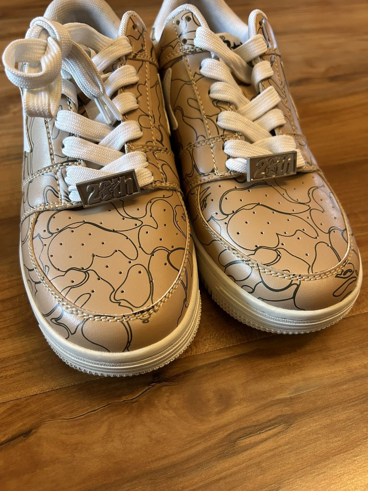 Bape Bape Line Camo Bapestas Size US 6.5 / EU 39-40 - 8 Thumbnail