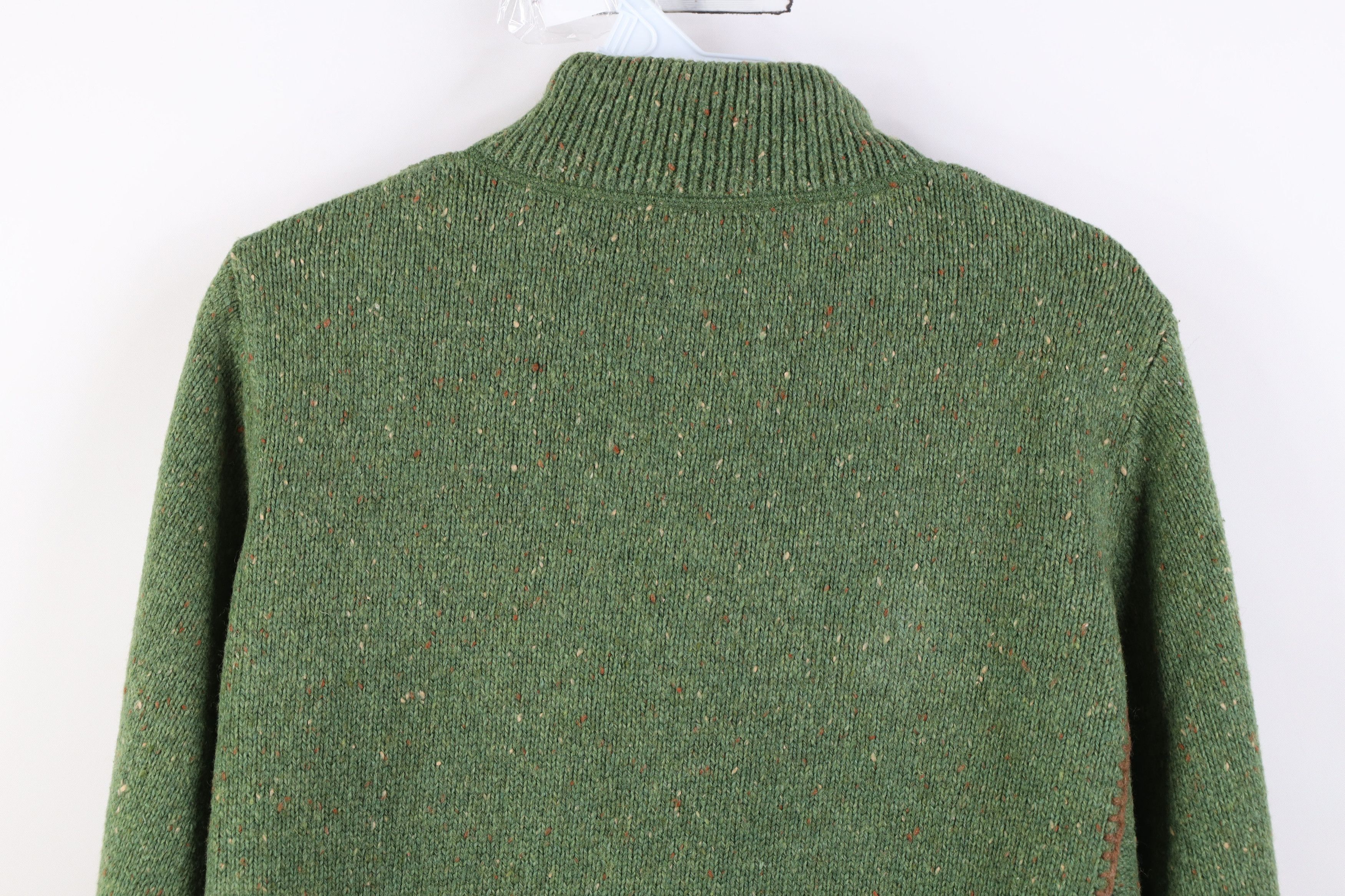 Woolrich Woolen Mills Vintage Woolrich Earth Tone Fleck Wool Blend Zip Sweater Size US L / EU 52-54 / 3 - 14 Thumbnail