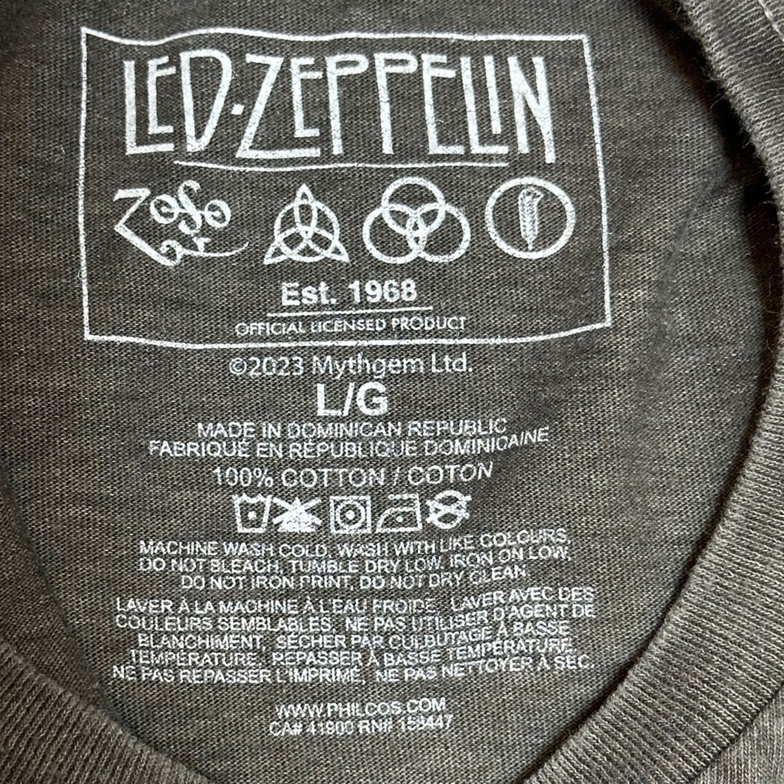 Led Zeppelin Led Zeppelin Licensed 50th AnniversaryT-Shirt-Black/Grey L Size US L / EU 52-54 / 3 - 12 Thumbnail