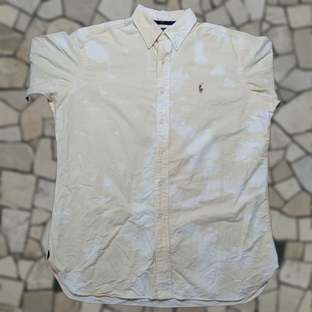 Ralph Lauren Polo Ralph Lauren Acid Wash Classic Button Shirt Mens L Yellow Tie Dye Button-Down Size US L / EU 52-54 / 3 - 1 Thumbnail