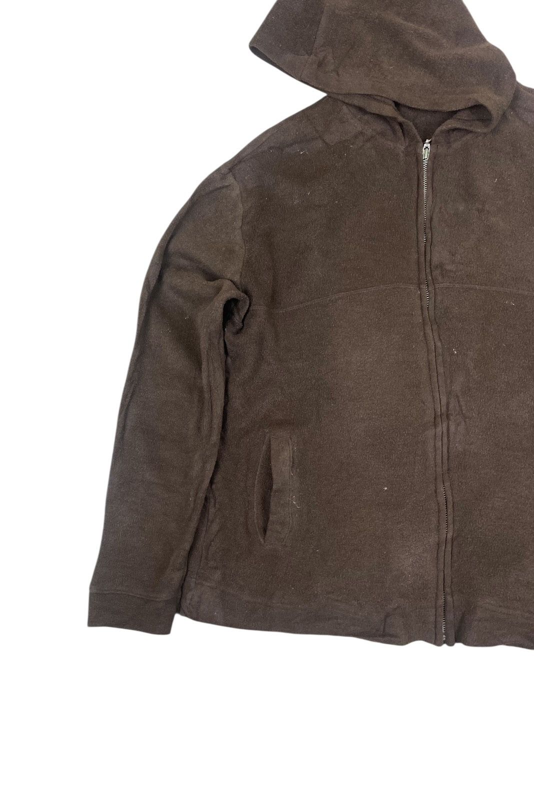 Guess Vintage Guess Brown Zip Up Fleece Sweater Size US M / EU 48-50 / 2 - 6 Thumbnail